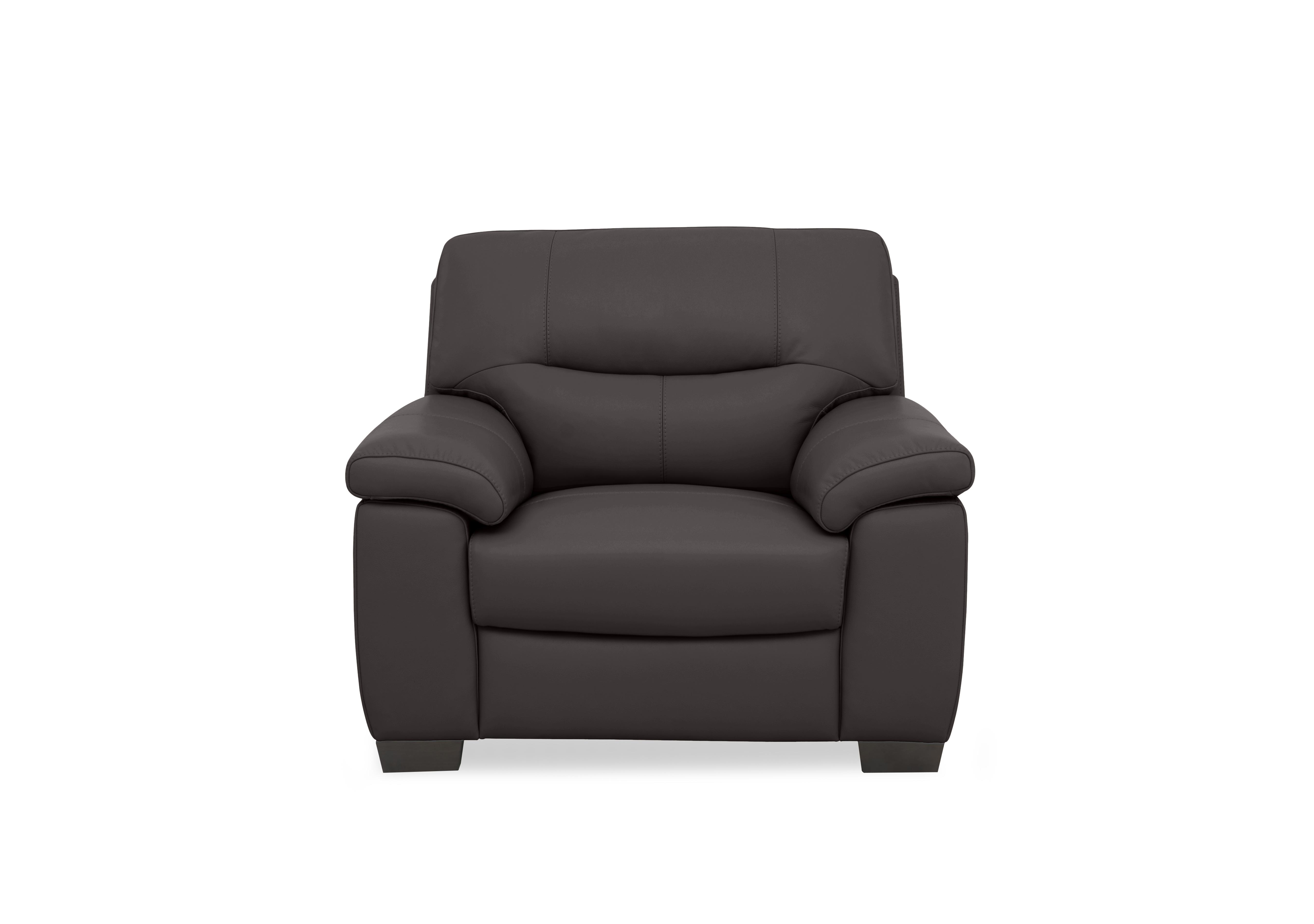 Hetty Leather Chair in Nc-037c Walnut on Furniture Village