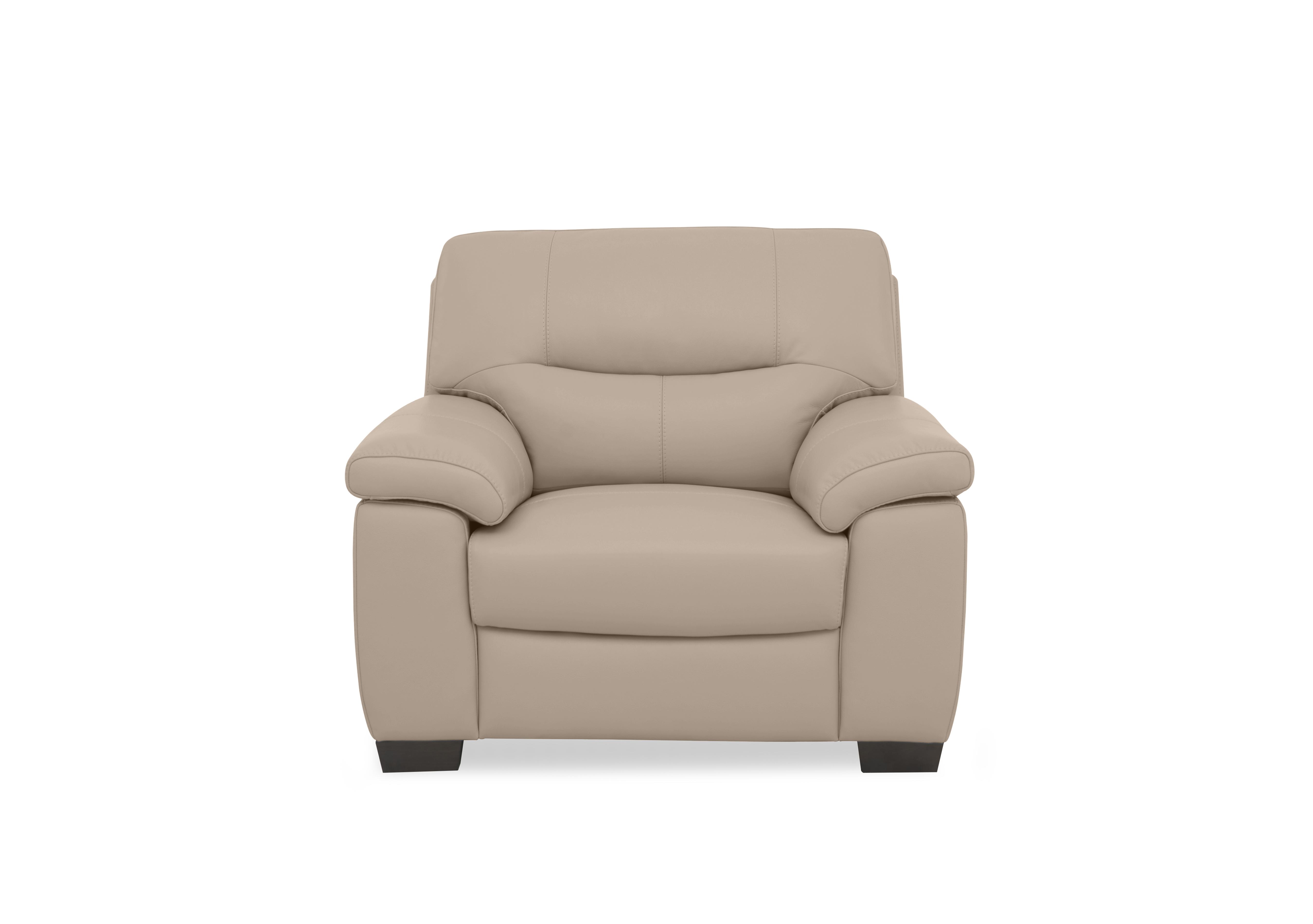 Hetty Leather Chair in Nc-039c Pebble on Furniture Village