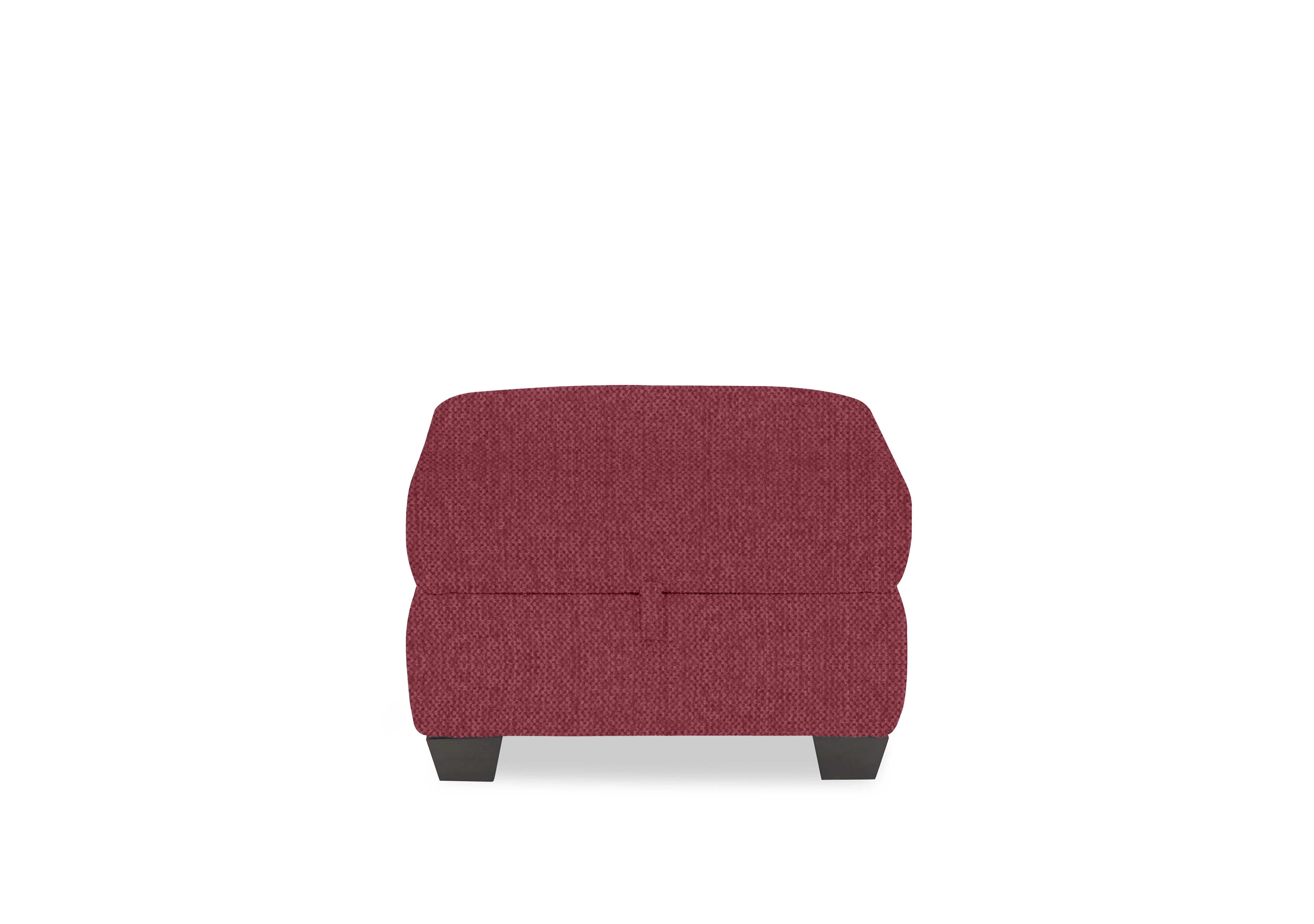 Hetty Fabric Storage Footstool in Fab-Blt-R29 Red on Furniture Village