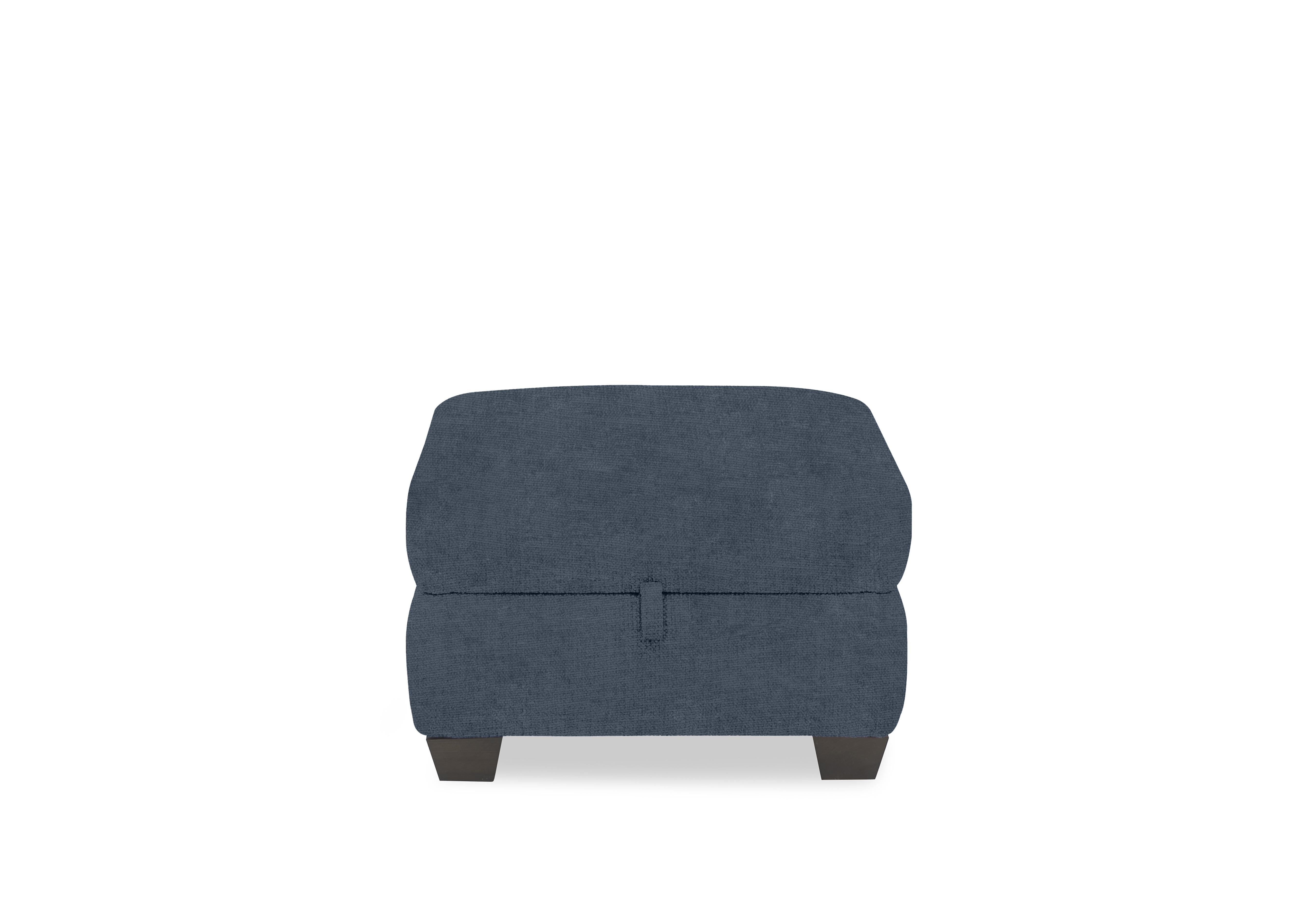 Hetty Fabric Storage Footstool in Fab-Coe-R303 Silverish Blue on Furniture Village