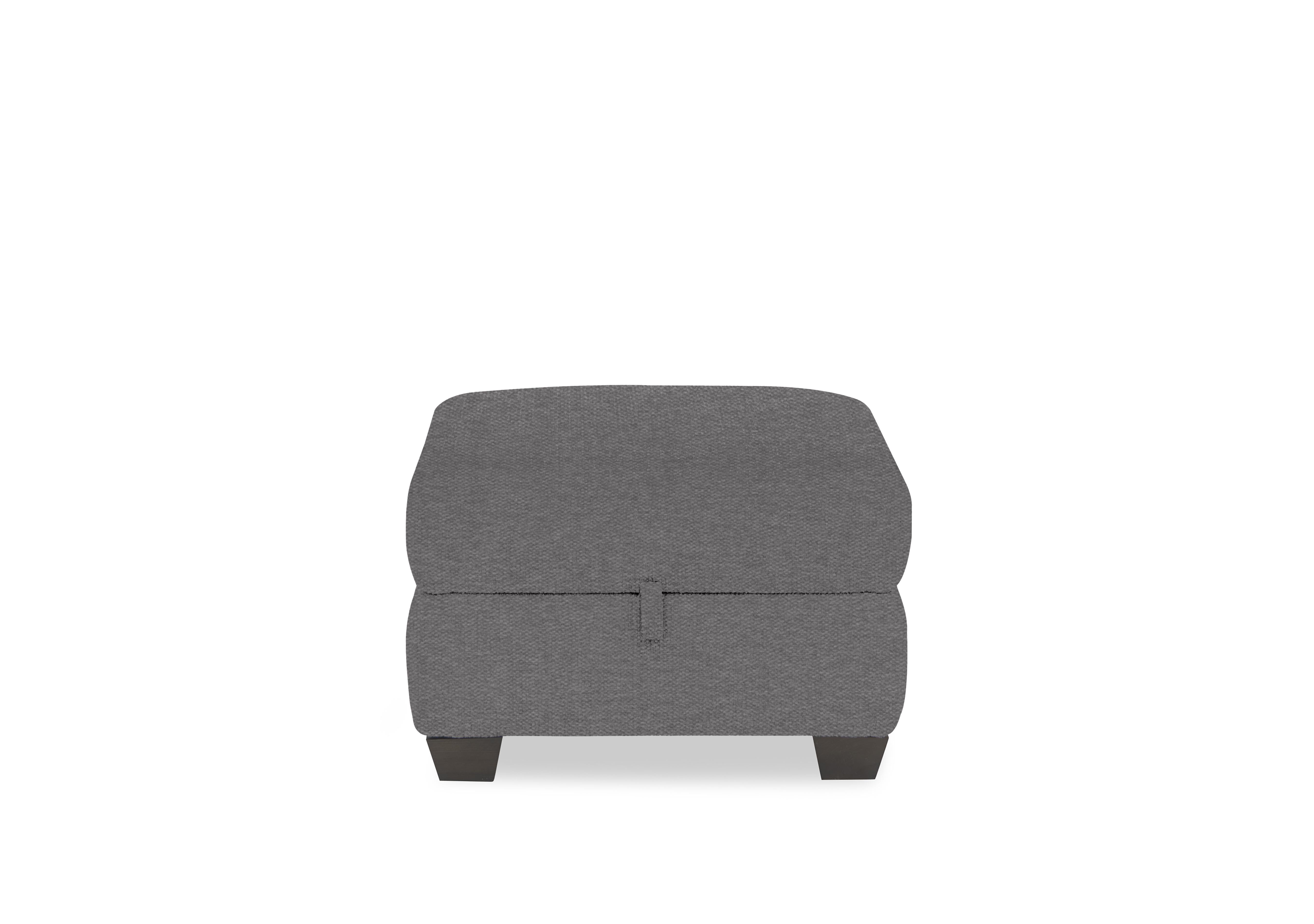 Hetty Fabric Storage Footstool in Fab-Ska-R31 Charcoal Grey on Furniture Village