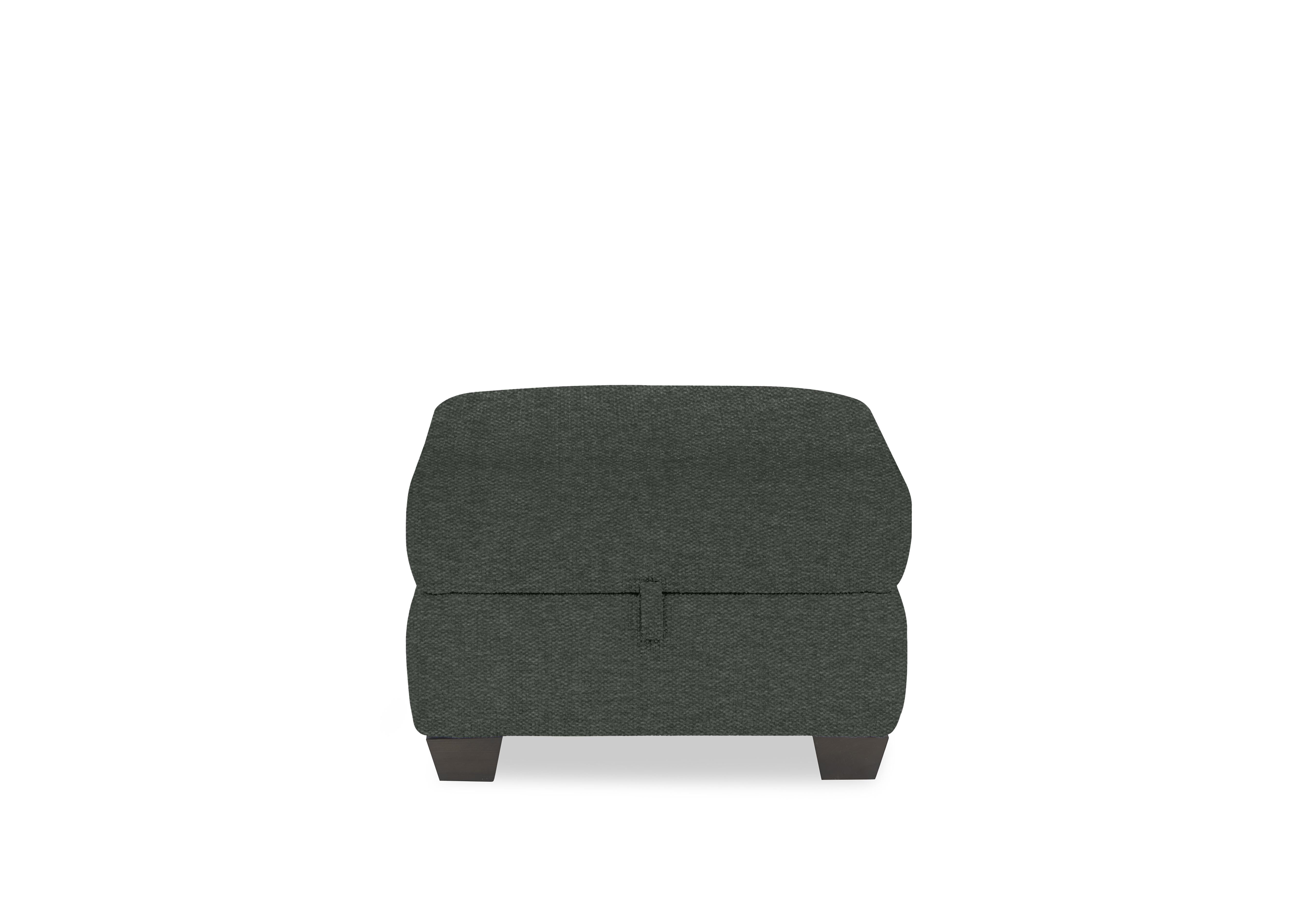 Hetty Fabric Storage Footstool in Fab-Ska-R48 Moss Green on Furniture Village