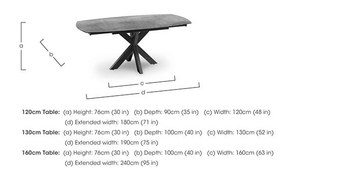 Raul Swivel Extending Dining Table in  on Furniture Village