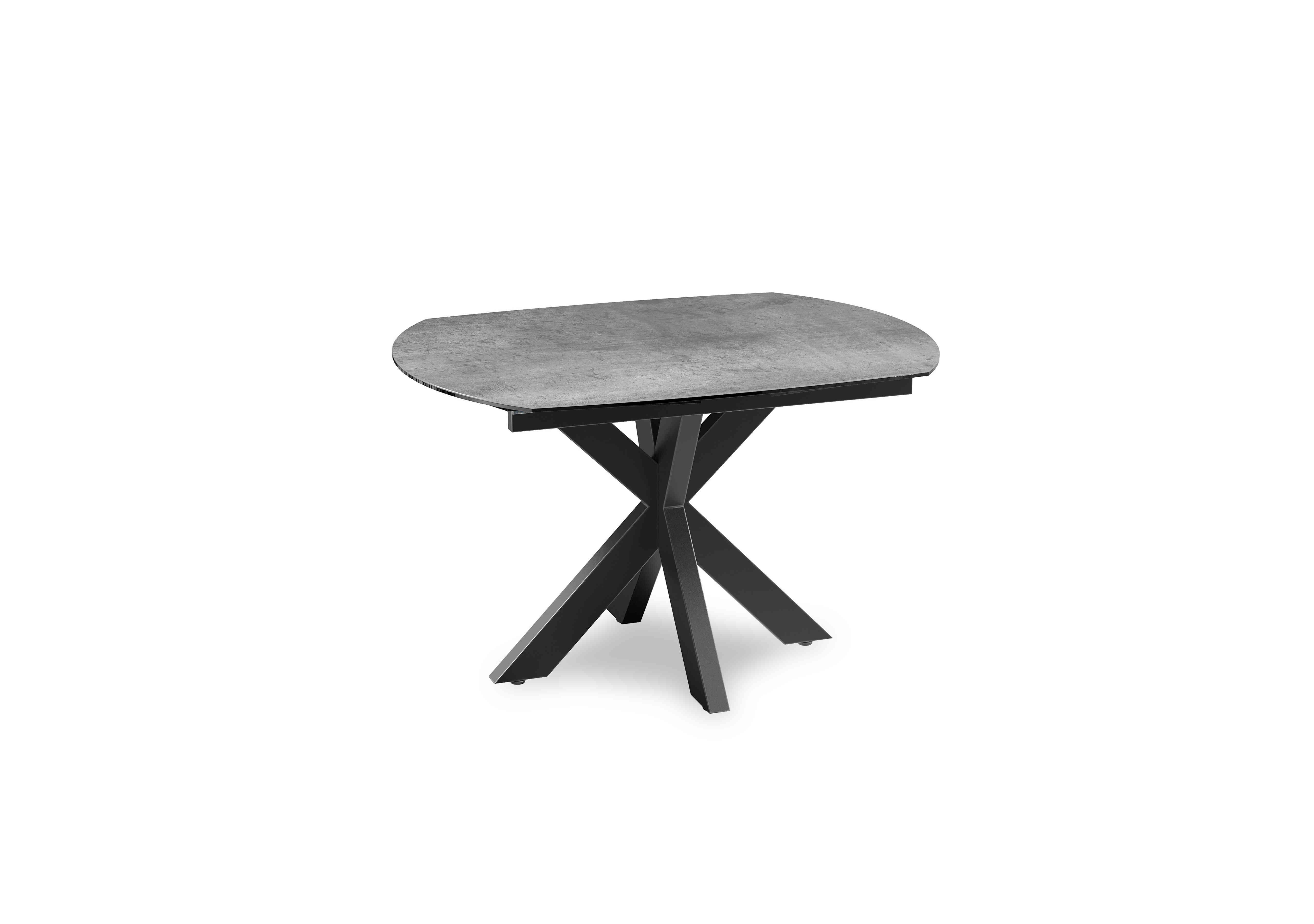 Raul Swivel Extending Dining Table in Silver on Furniture Village