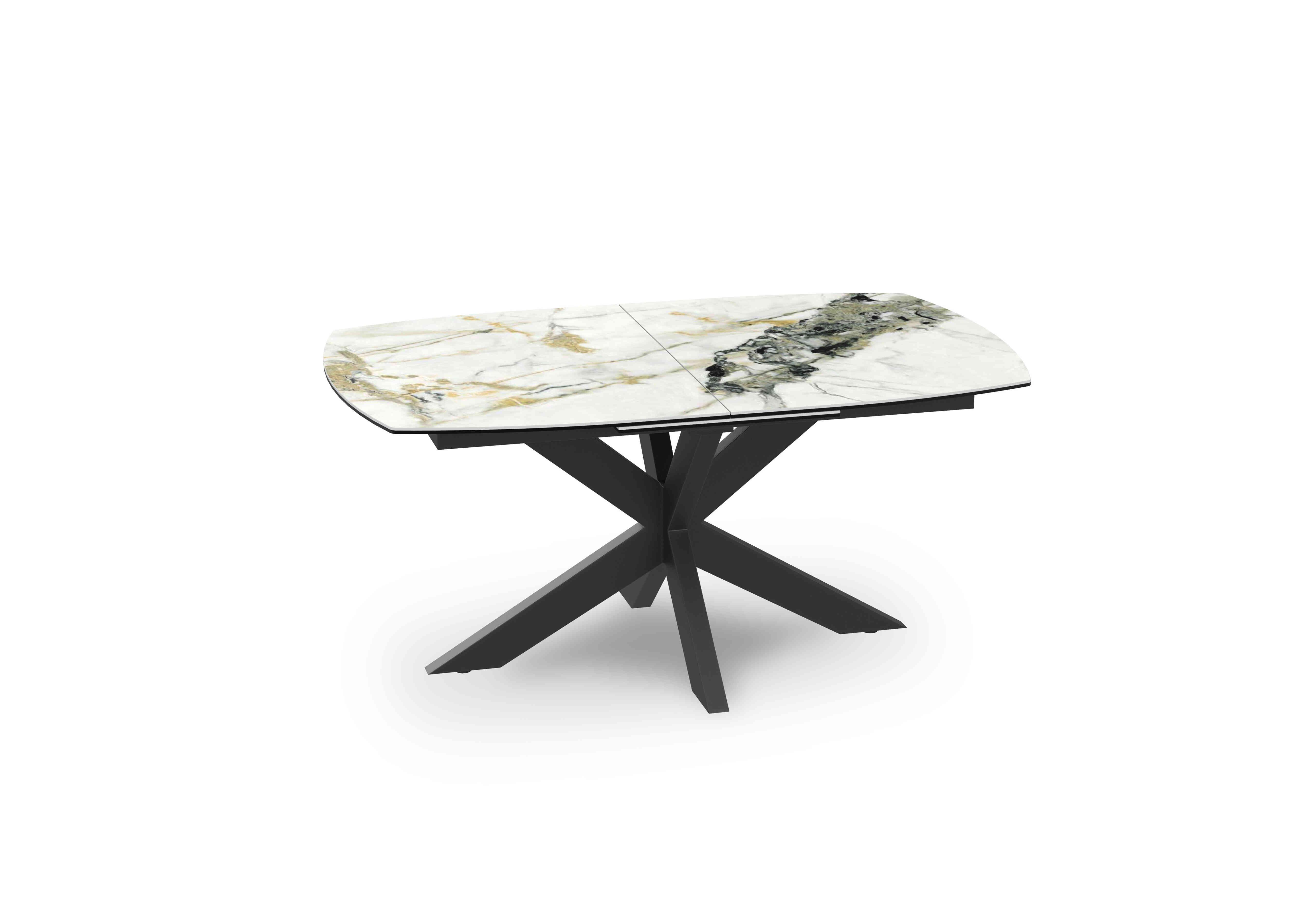 Raul Pop-up Extending Dining Table in Doro Marble on Furniture Village