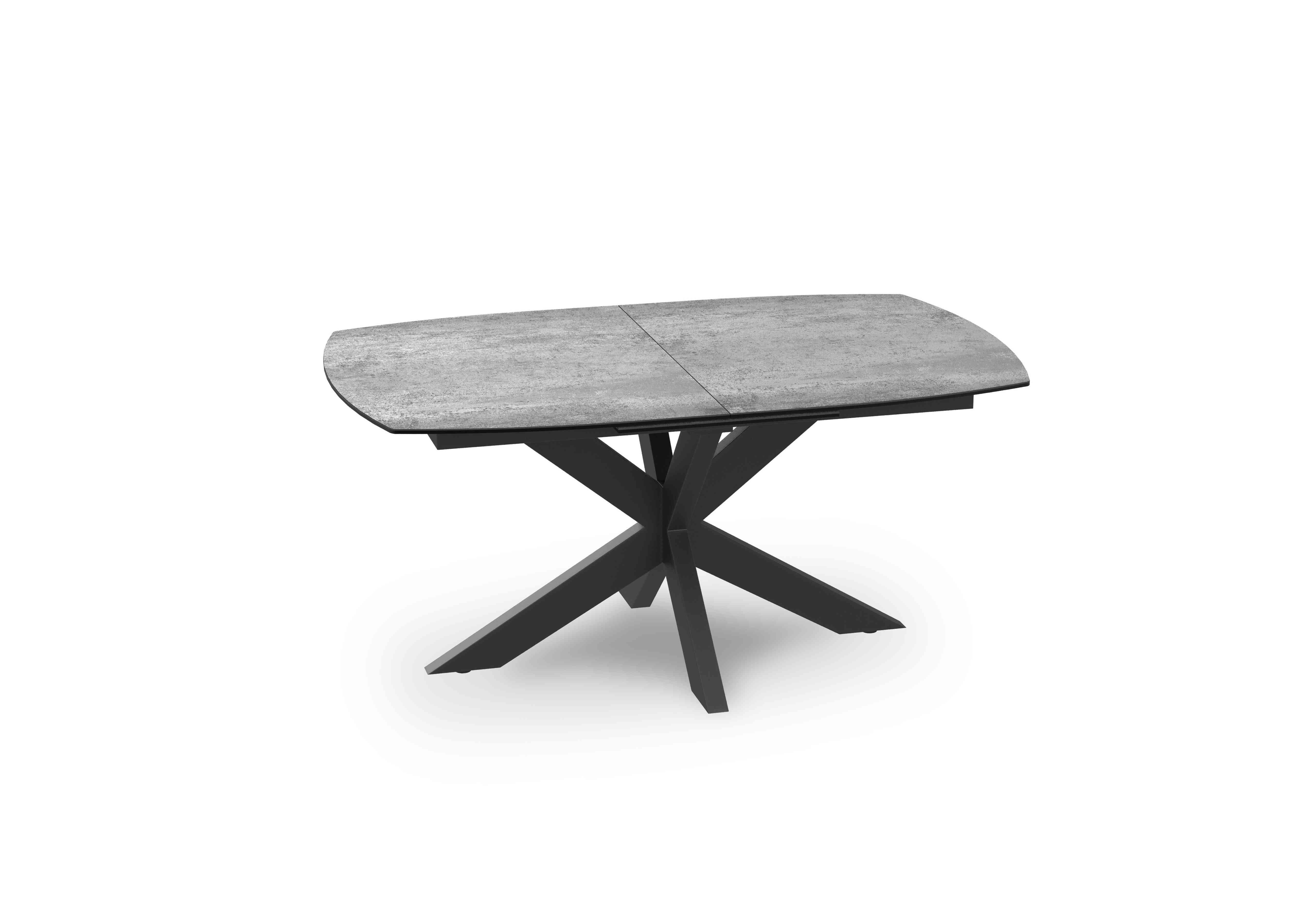 Raul Pop-up Extending Dining Table in Silver on Furniture Village