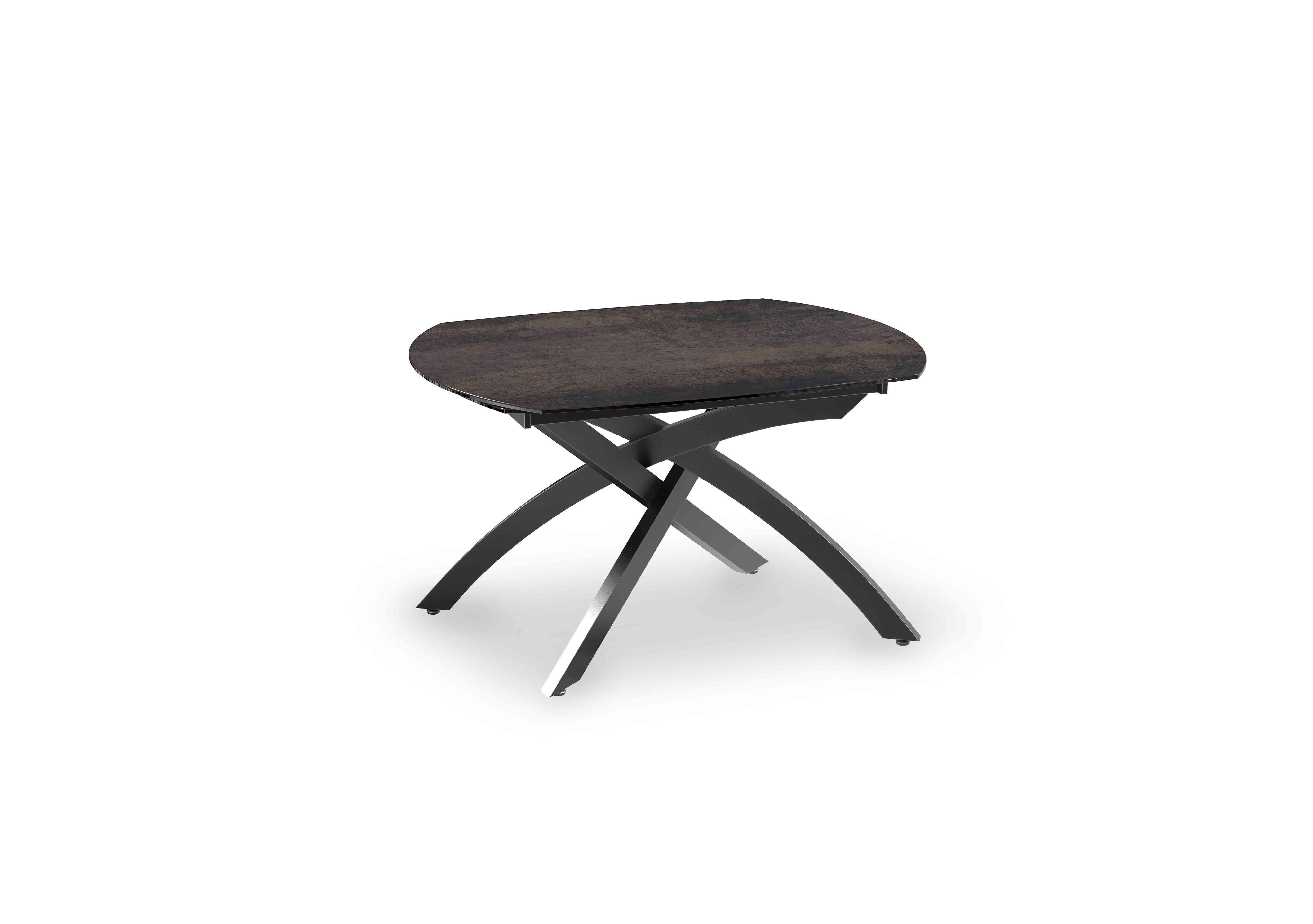 Rafa Swivel Extending Dining Table in Dark Steel on Furniture Village