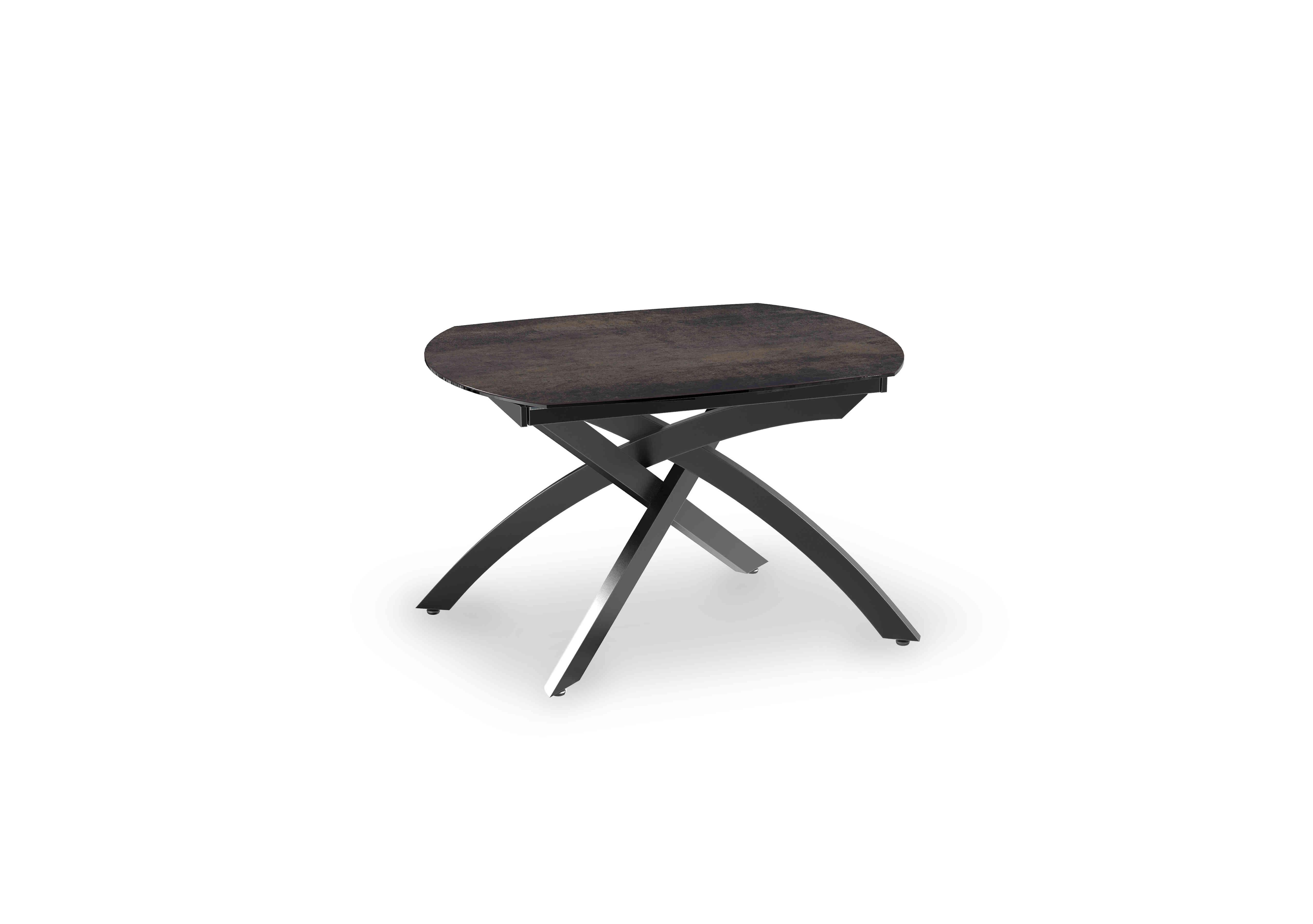 Rafa Swivel Extending Dining Table in Dark Steel on Furniture Village