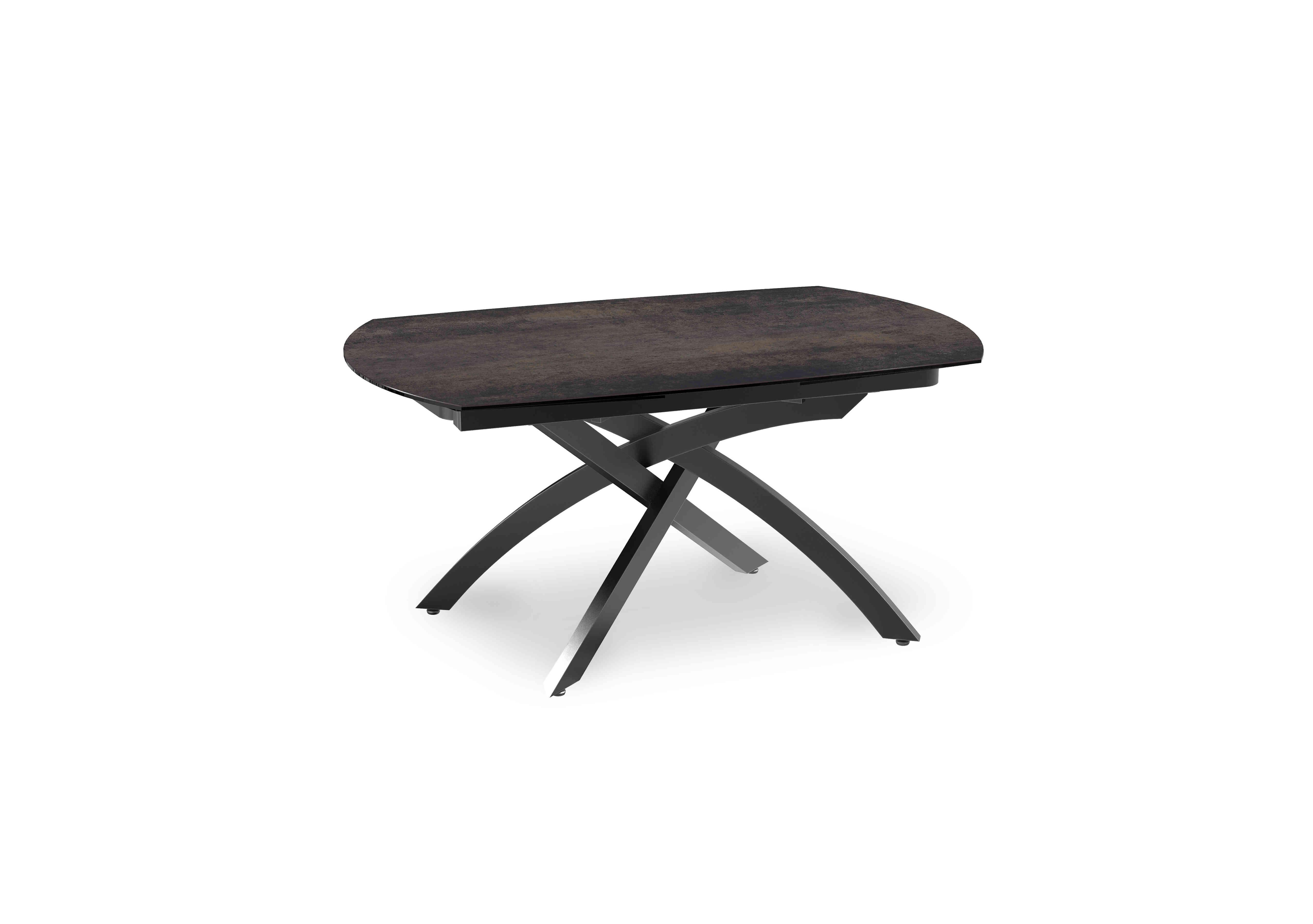 Rafa Swivel Extending Dining Table in Dark Steel on Furniture Village