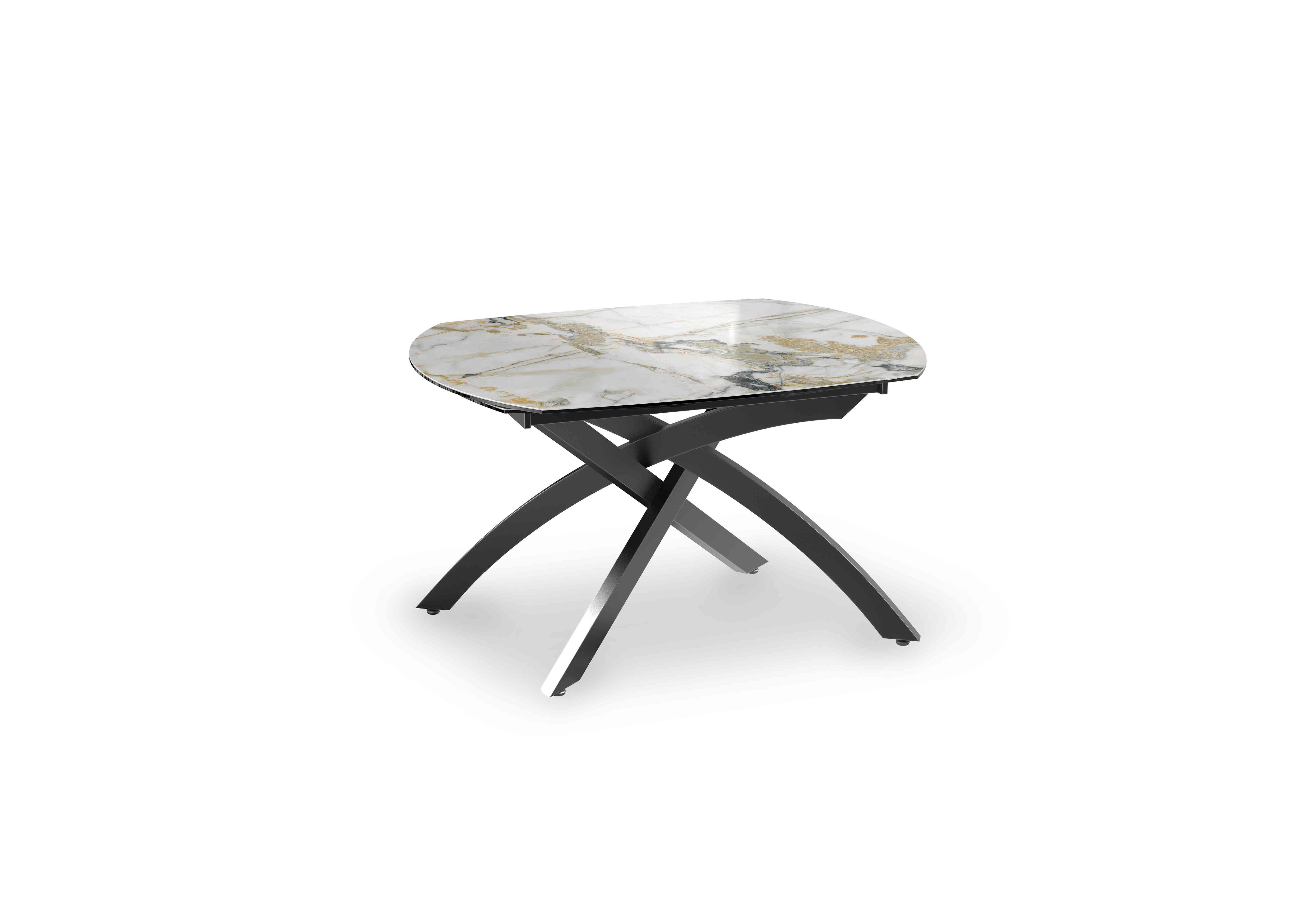 Rafa Swivel Extending Dining Table in Doro Marble on Furniture Village