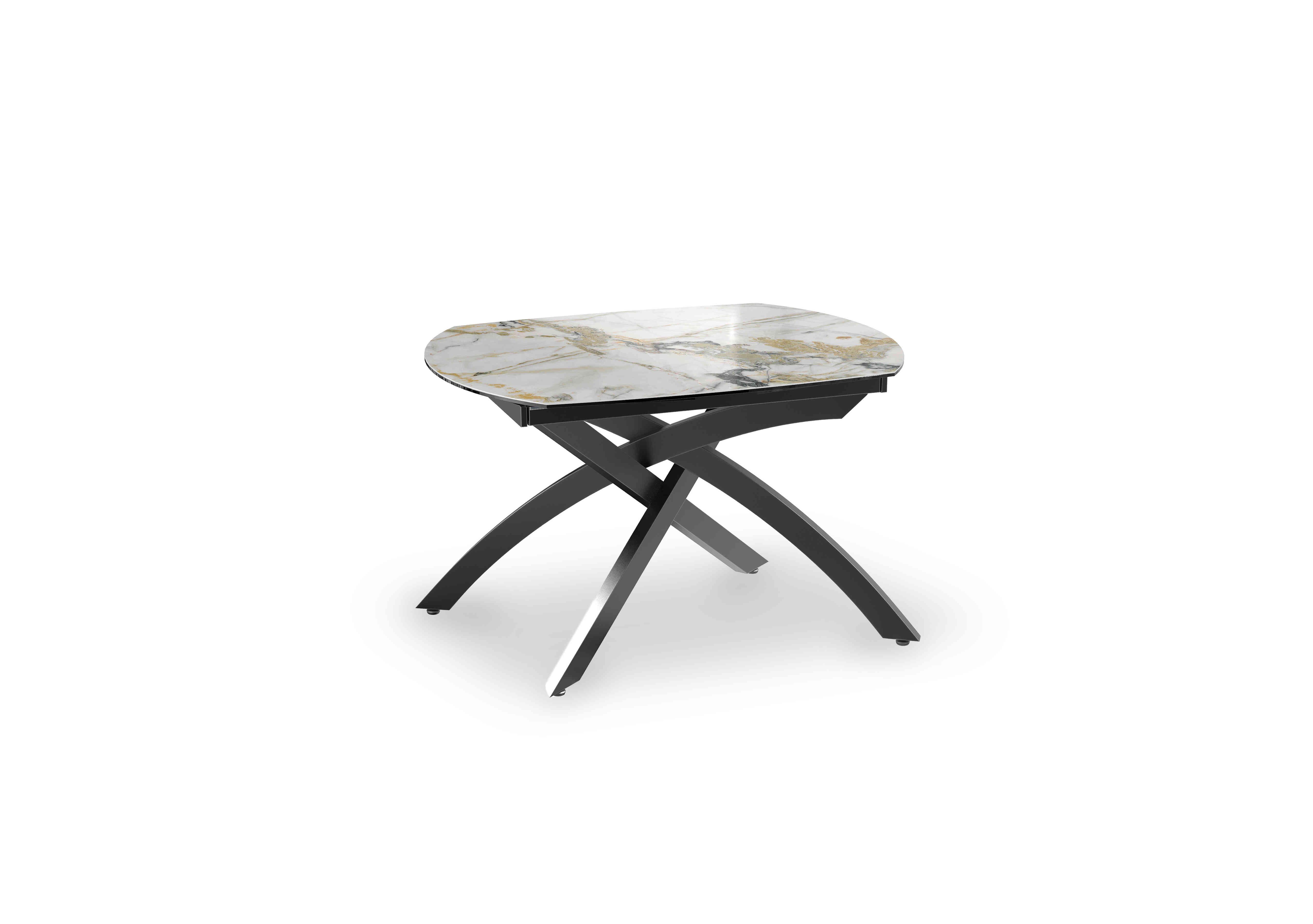 Rafa Swivel Extending Dining Table in Doro Marble on Furniture Village