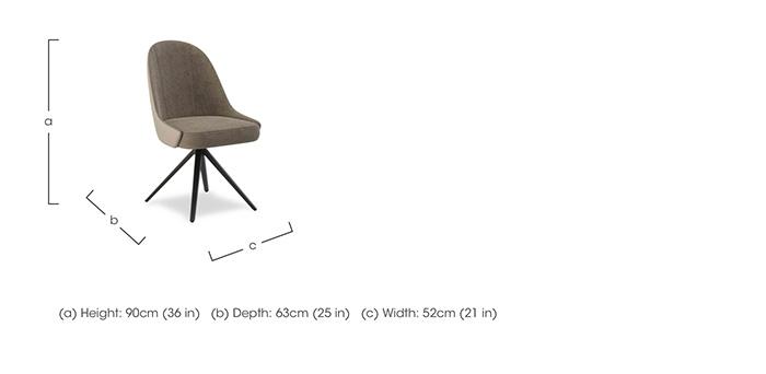 Jose Pair of Swivel Dining Chairs in  on Furniture Village