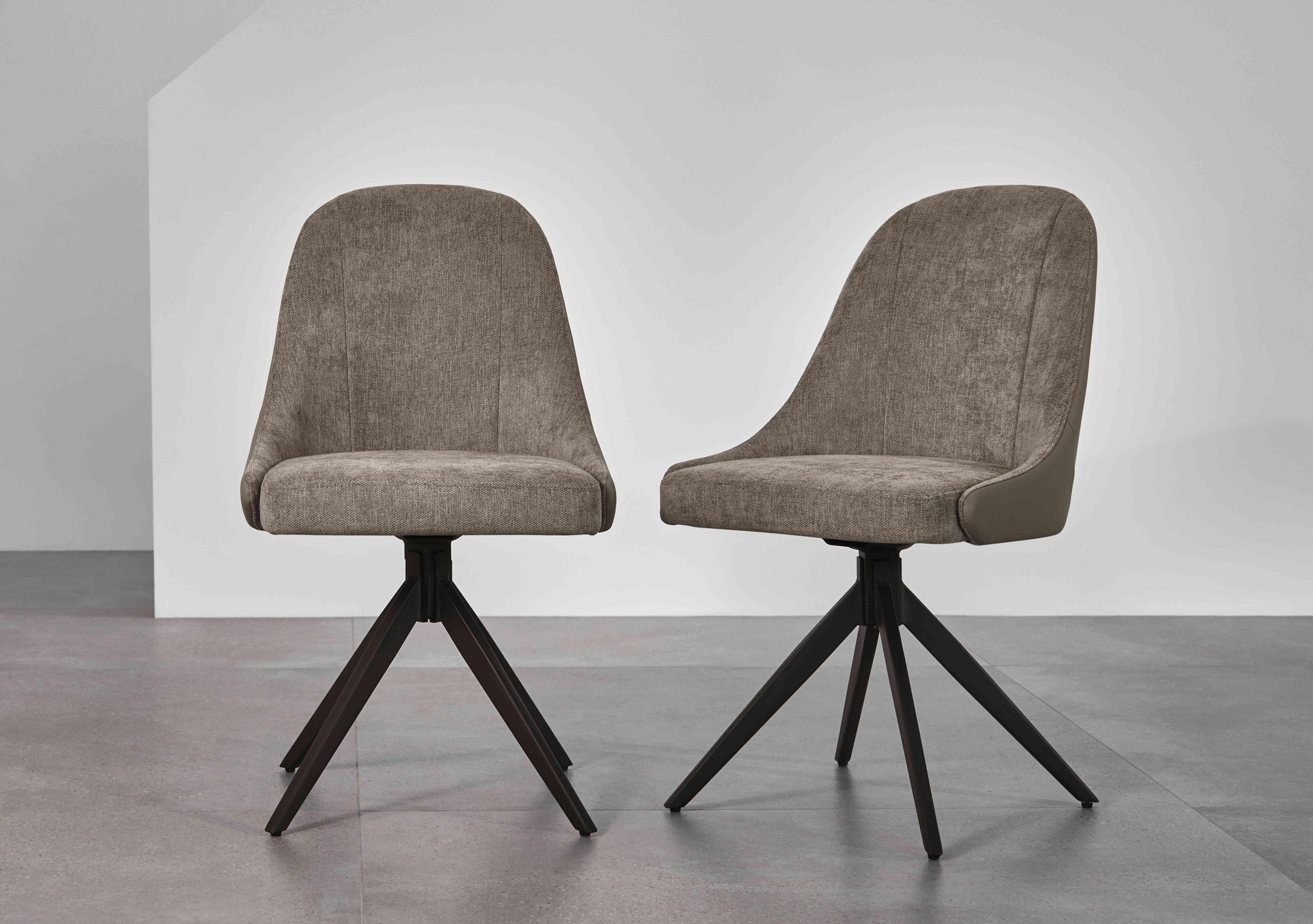Jose Pair of Swivel Dining Chairs in  on Furniture Village