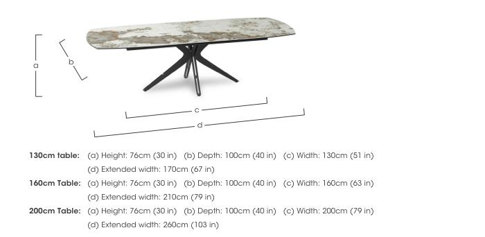 Jose Pop-up Extending Dining Table in  on Furniture Village