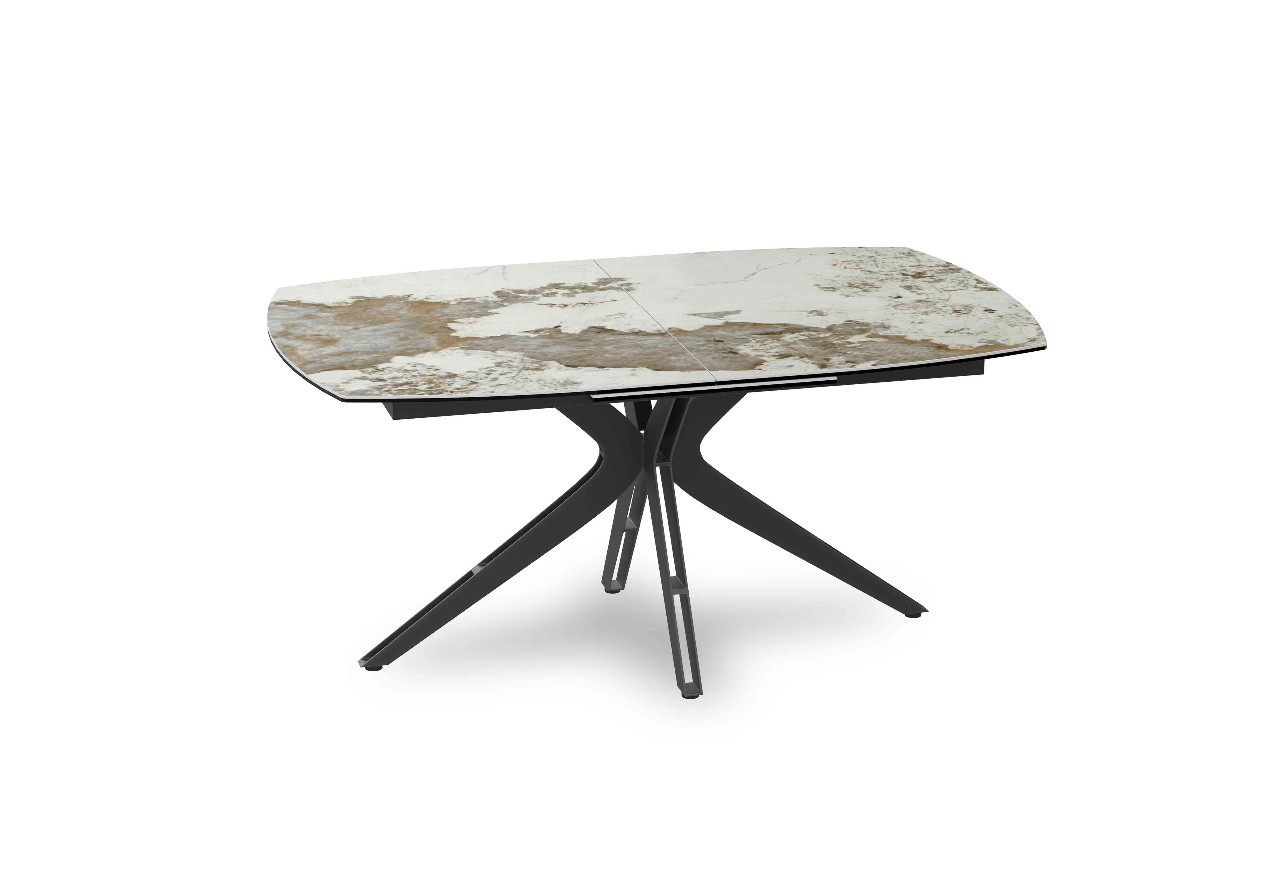 Jose Pop-up Extending Dining Table in Calcutta Marble on Furniture Village