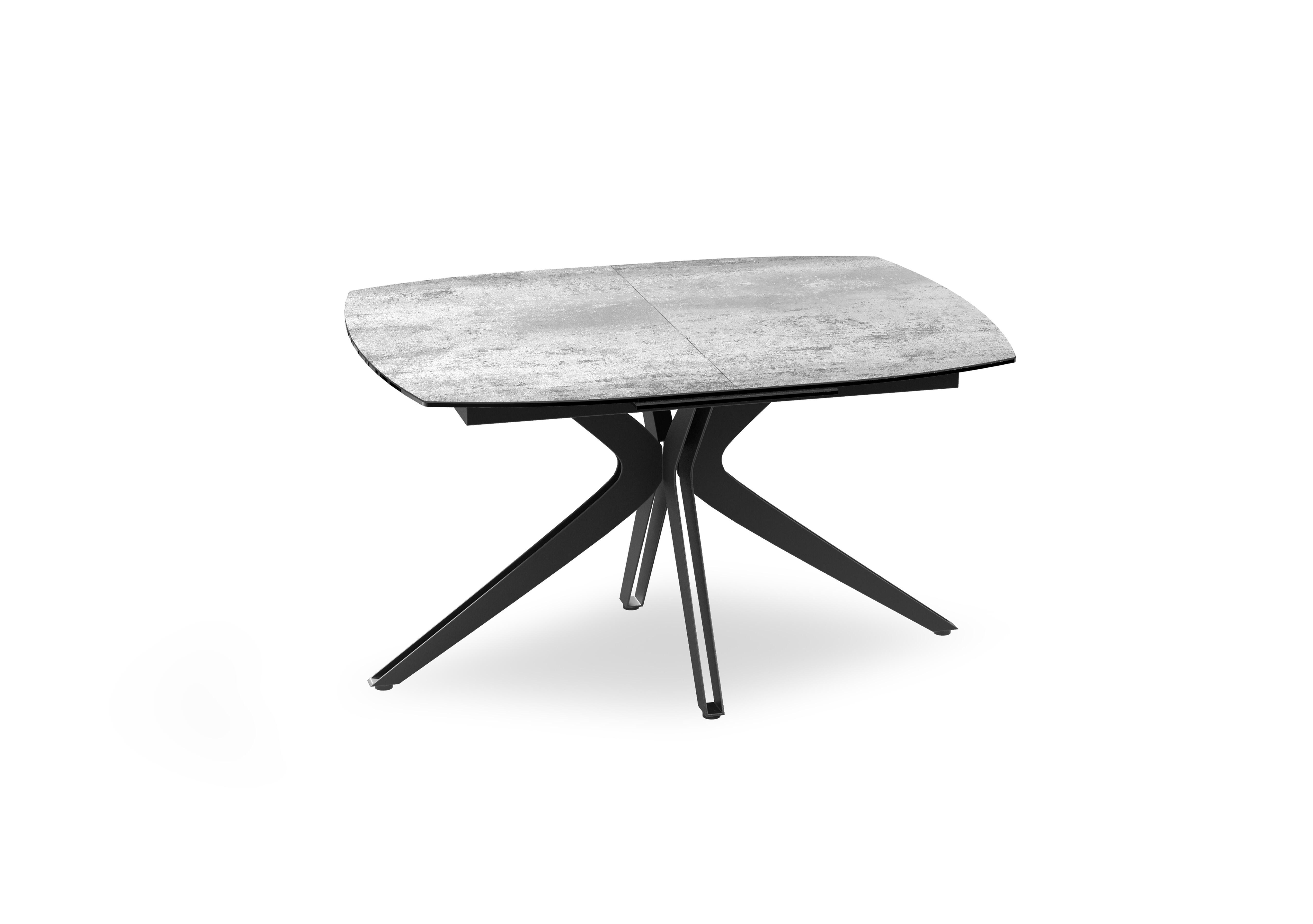 Jose Pop-up Extending Dining Table in Silver on Furniture Village