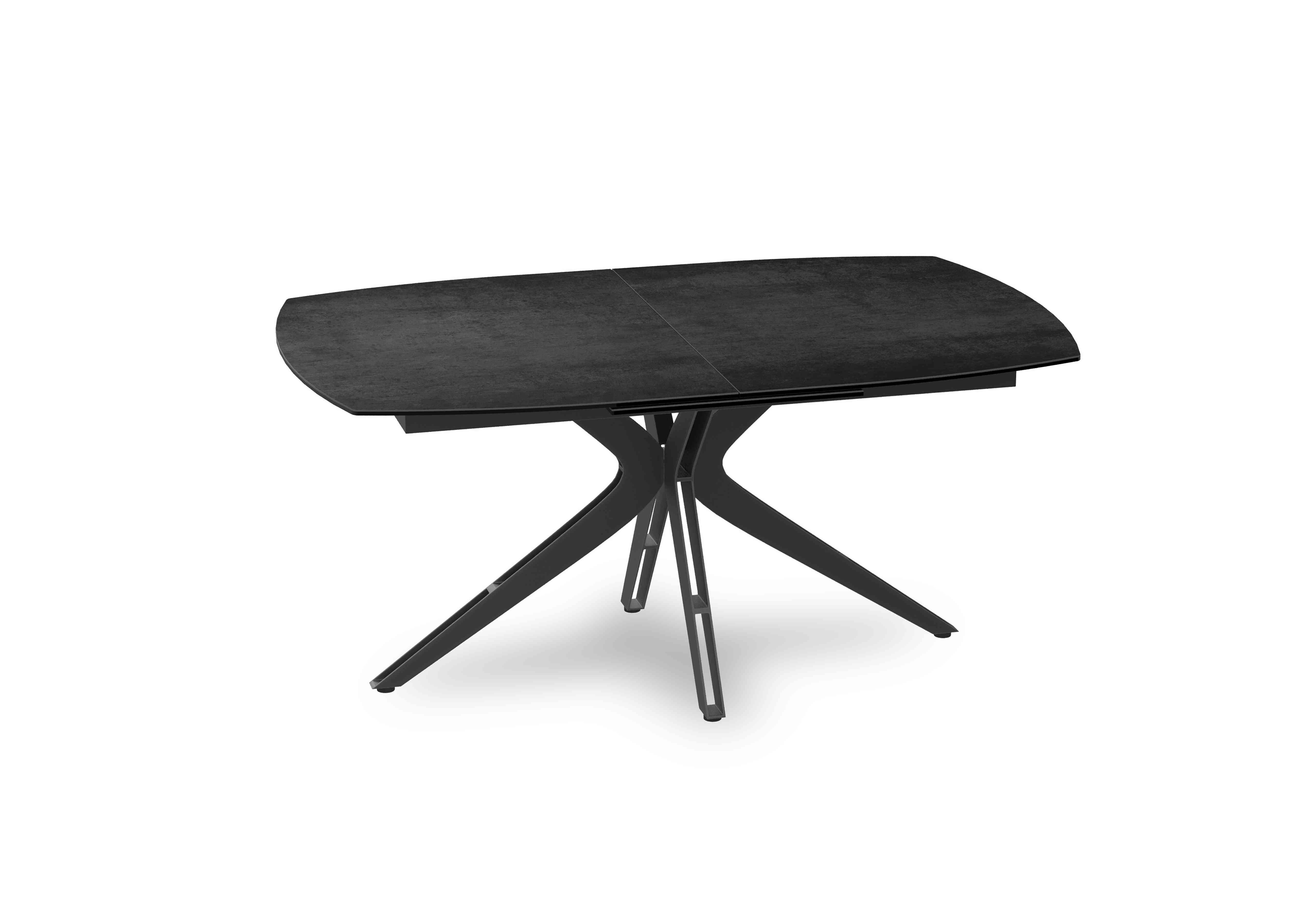 Jose Pop-up Extending Dining Table in Titanium on Furniture Village