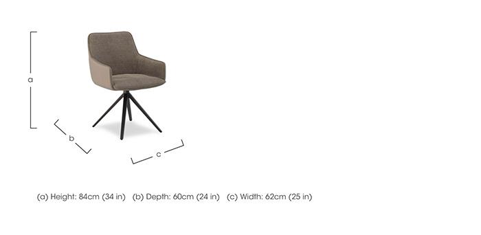 Jose Pair of Swivel Dining Arm Chairs in  on Furniture Village