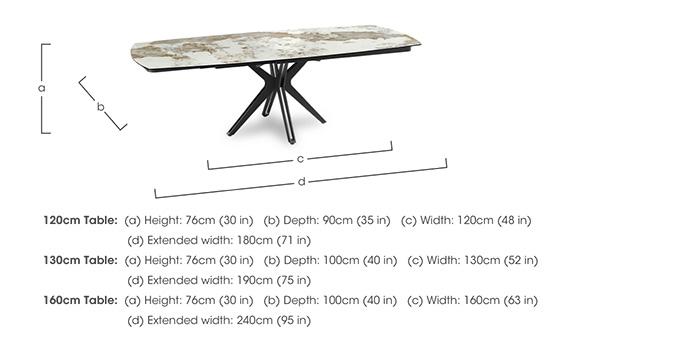 Jose Swivel Extending Dining Table in  on Furniture Village