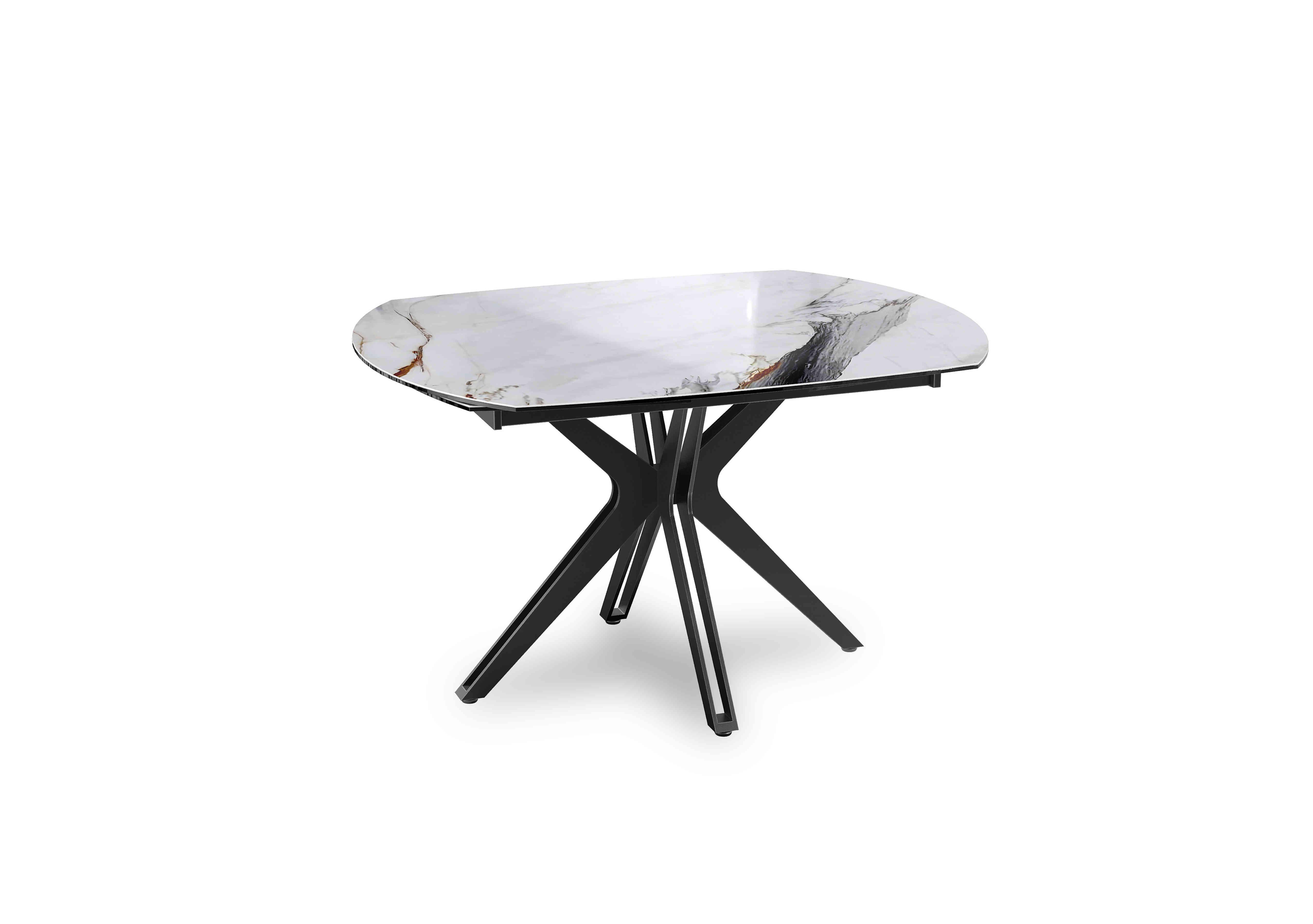 Jose Swivel Extending Dining Table in Fiorentio Marble on Furniture Village