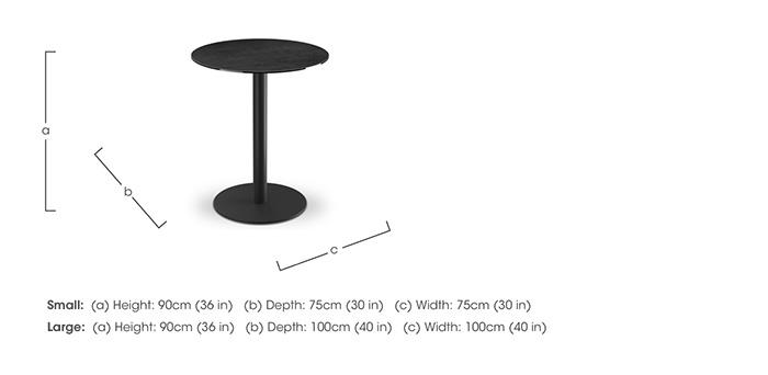 Pique Round Bar Table in  on Furniture Village