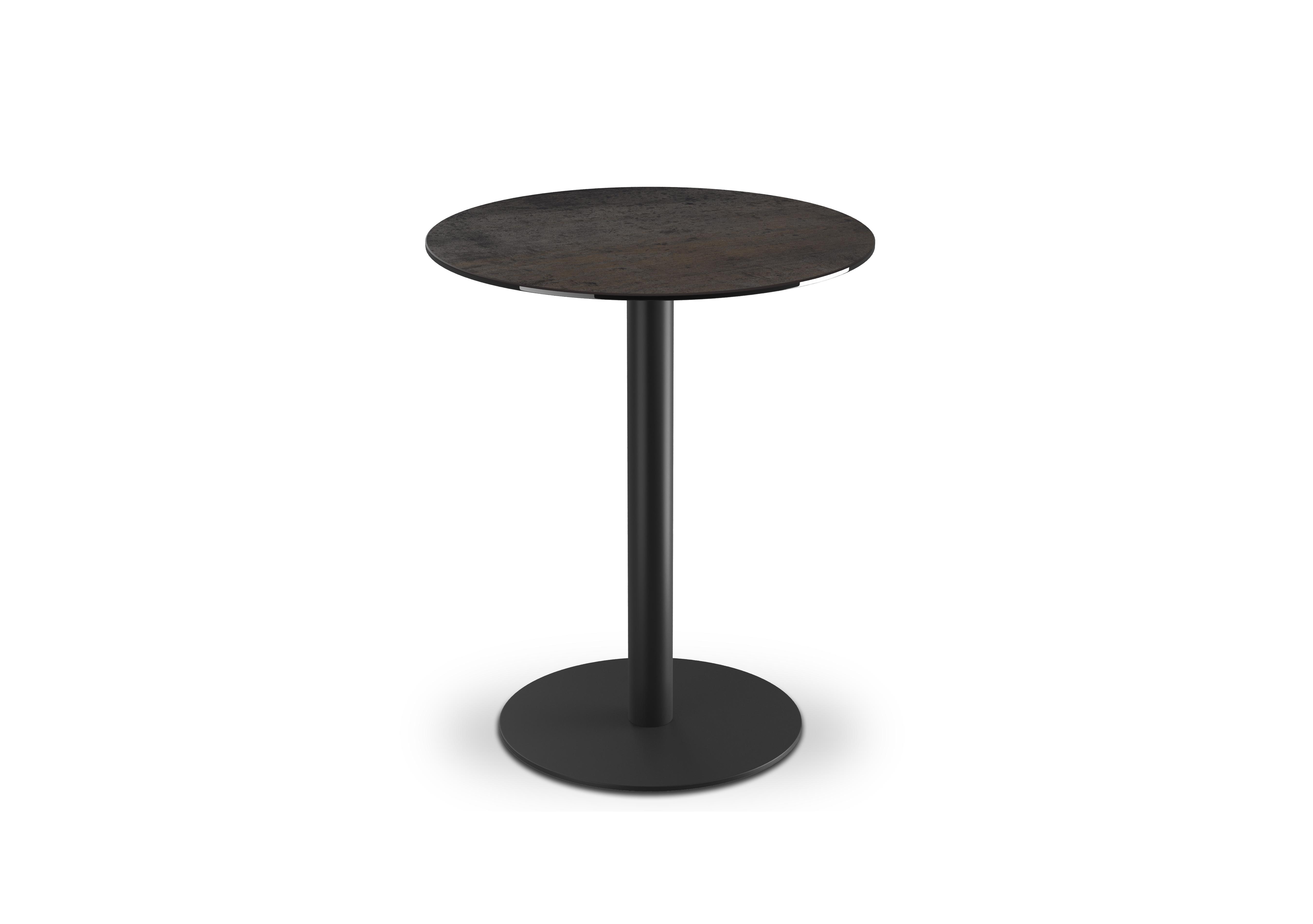 Pique Round Bar Table in Dark Steel on Furniture Village