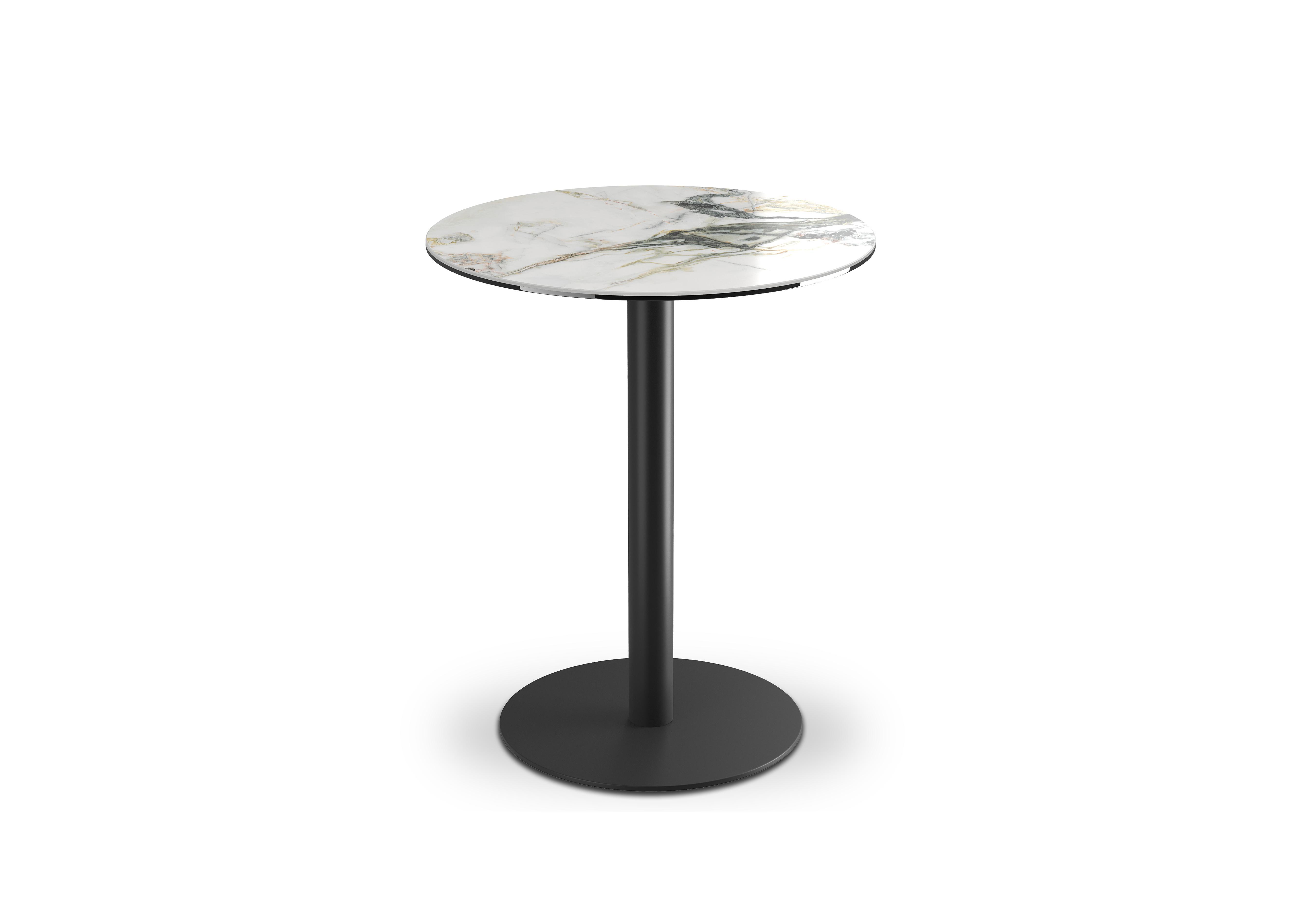 Pique Round Bar Table in Doro Marble on Furniture Village