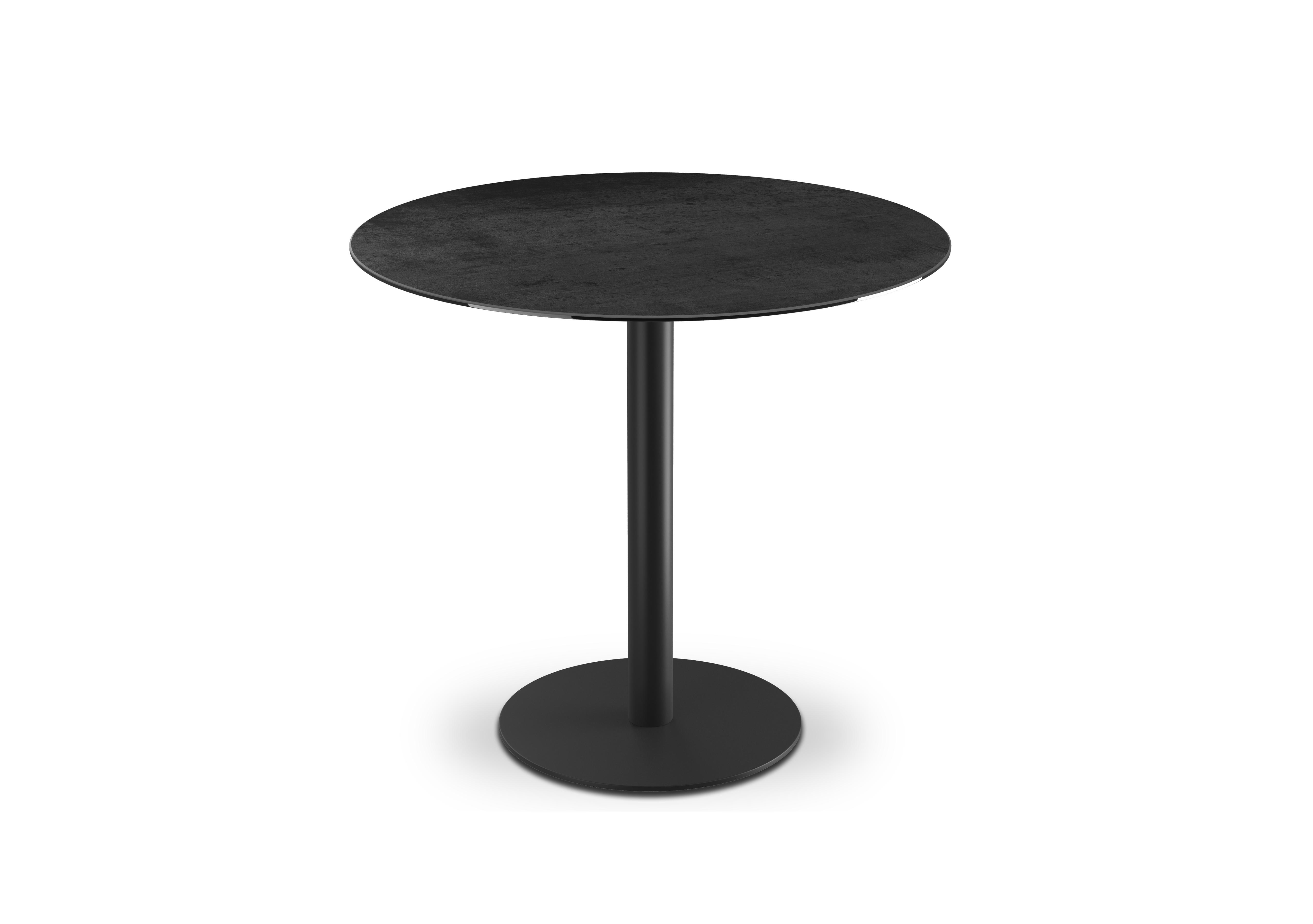 Pique Round Bar Table in Titanium on Furniture Village