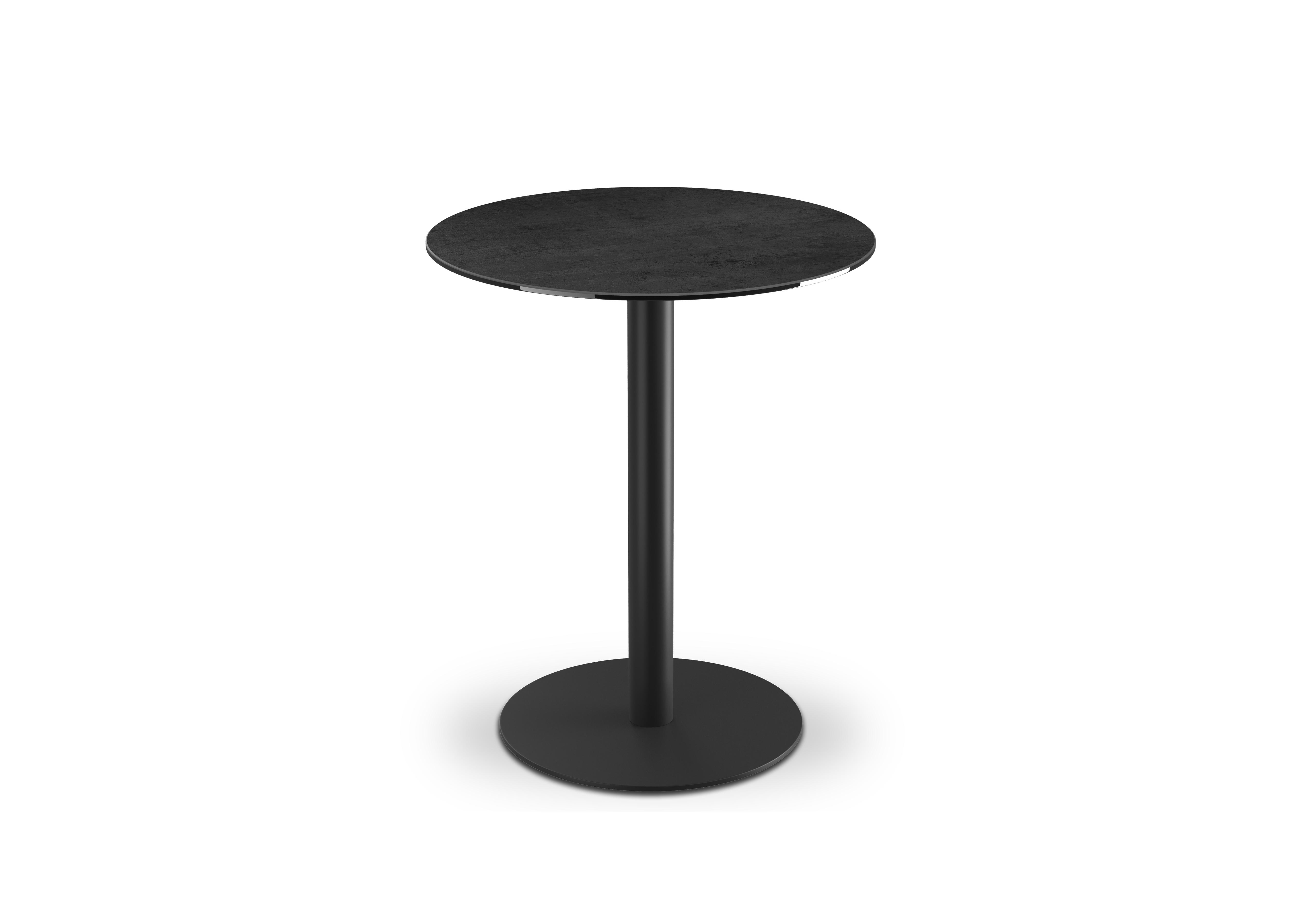Pique Round Bar Table in Titanium on Furniture Village
