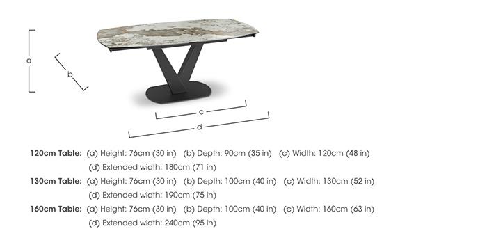 Julio Swivel Extending Dining Table in  on Furniture Village