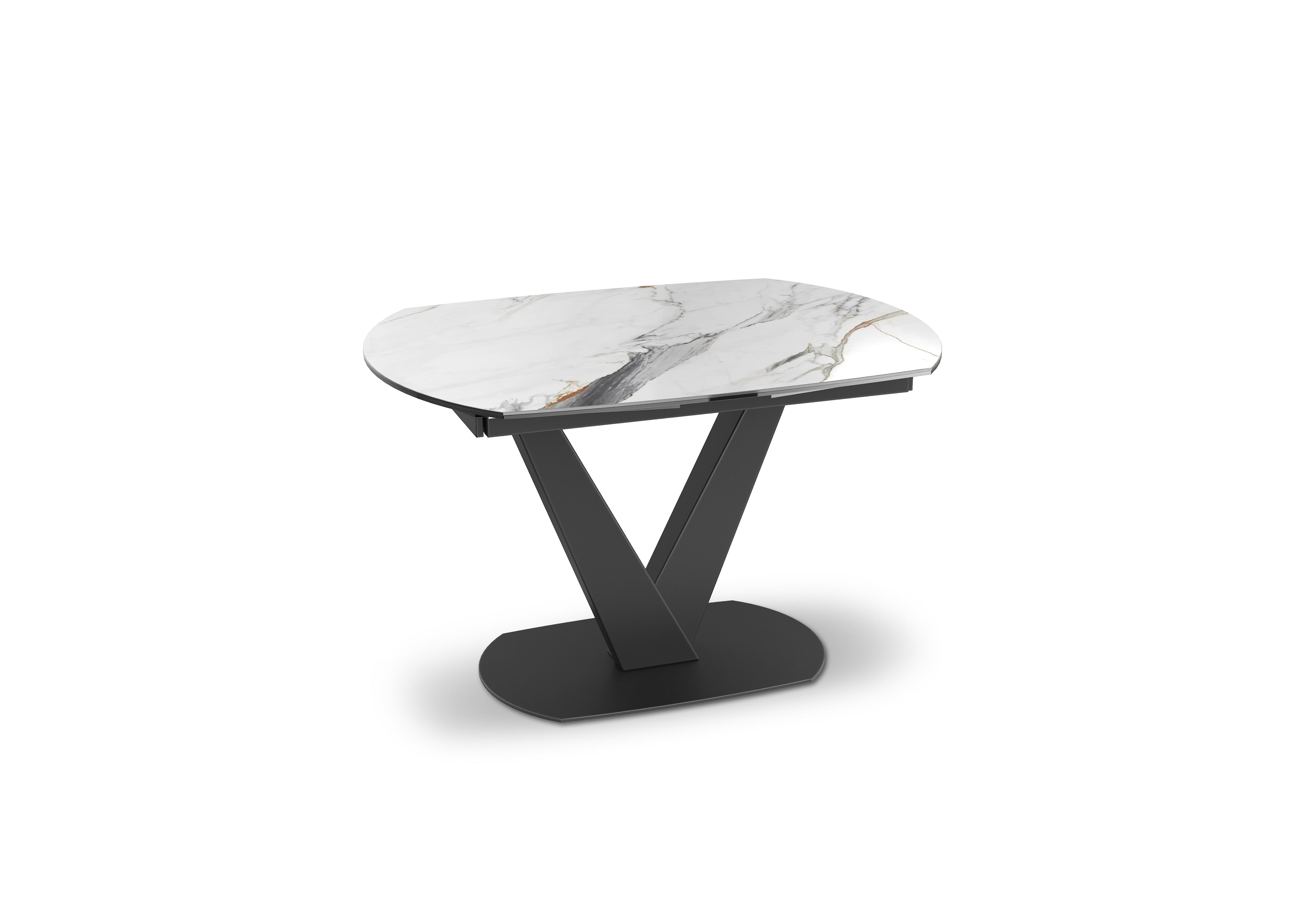 Julio Swivel Extending Dining Table in Fiorentino Marble on Furniture Village