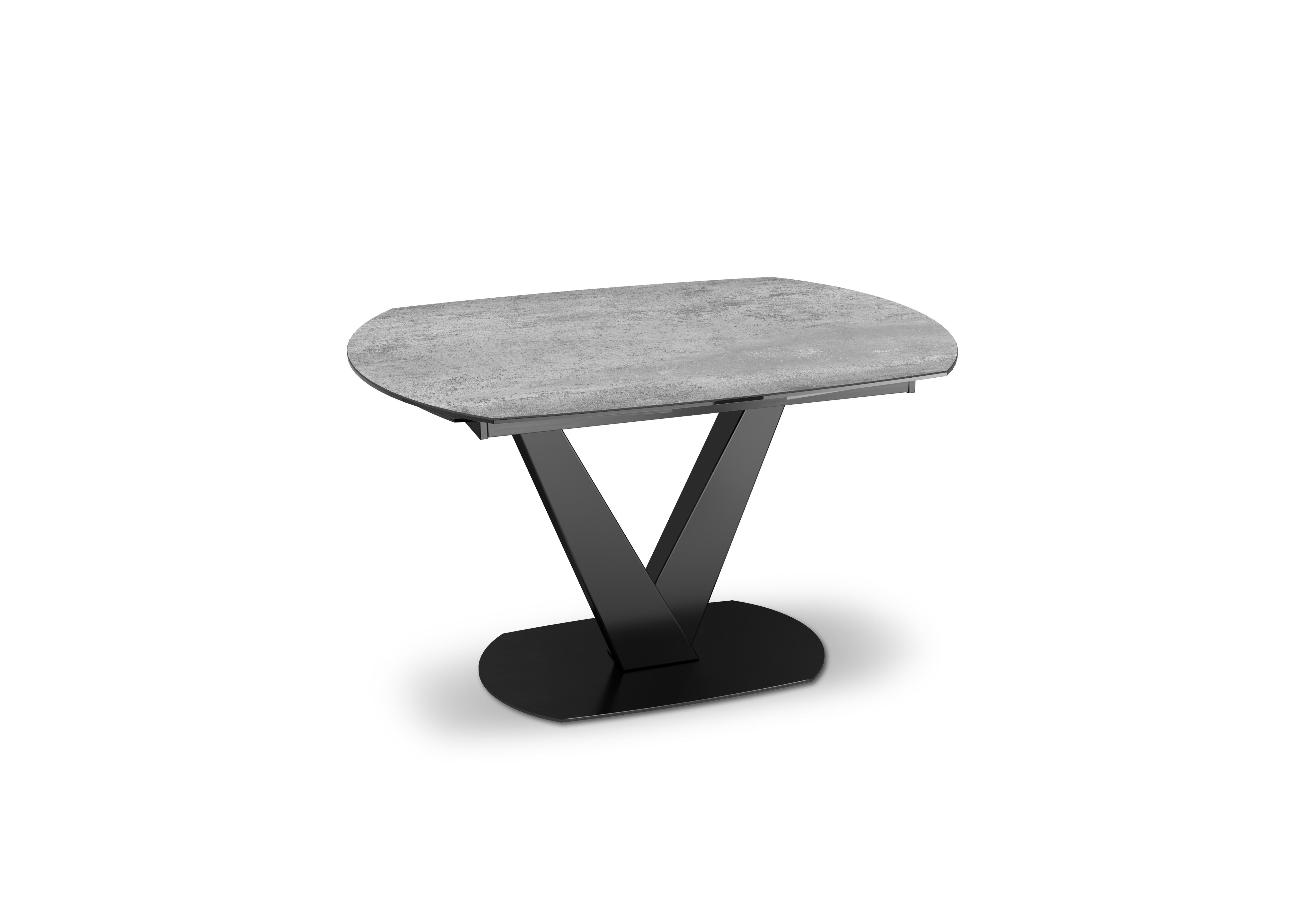 Julio Swivel Extending Dining Table in Silver on Furniture Village