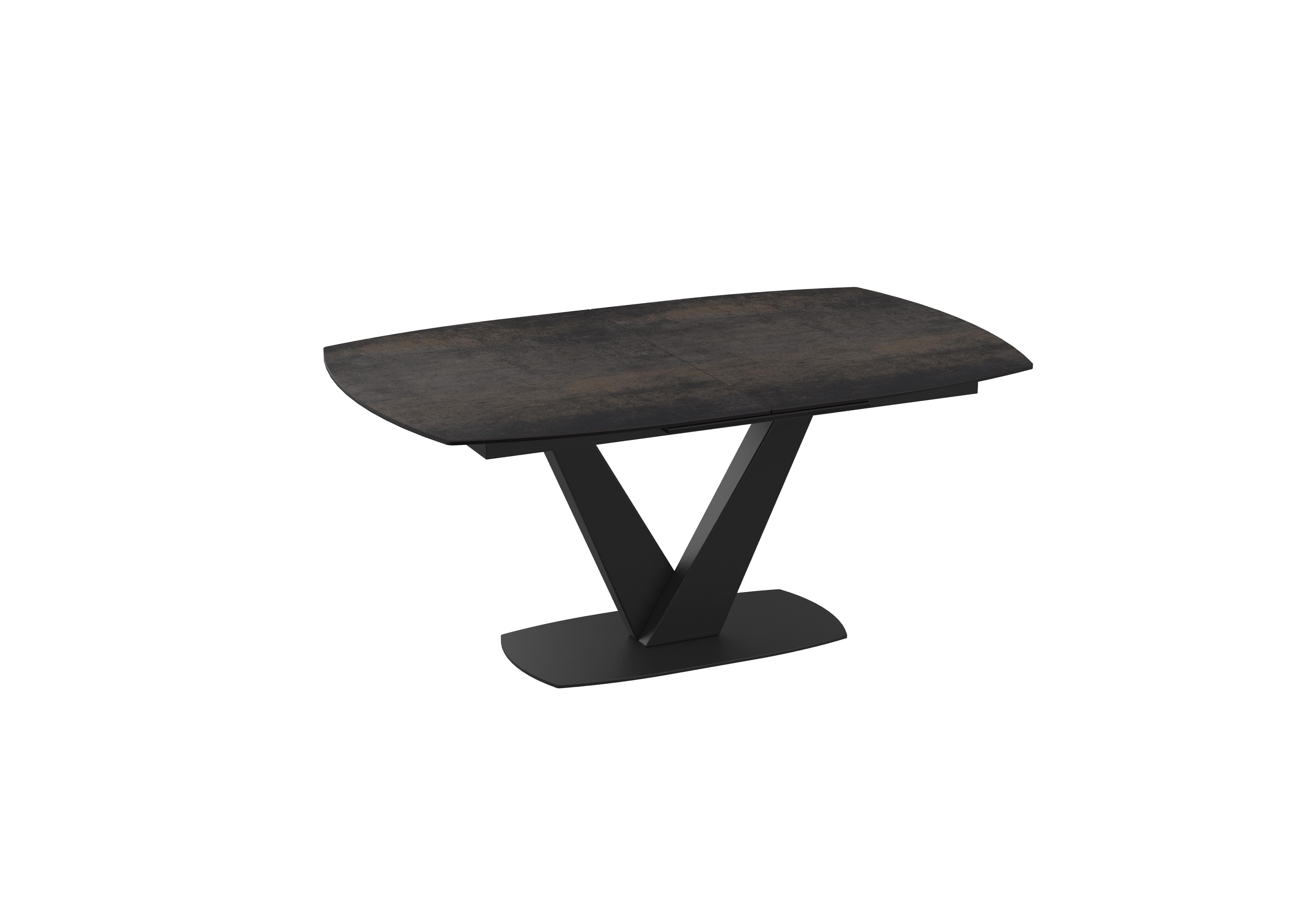 Julio Pop-up Extending Dining Table in Dark Steel on Furniture Village