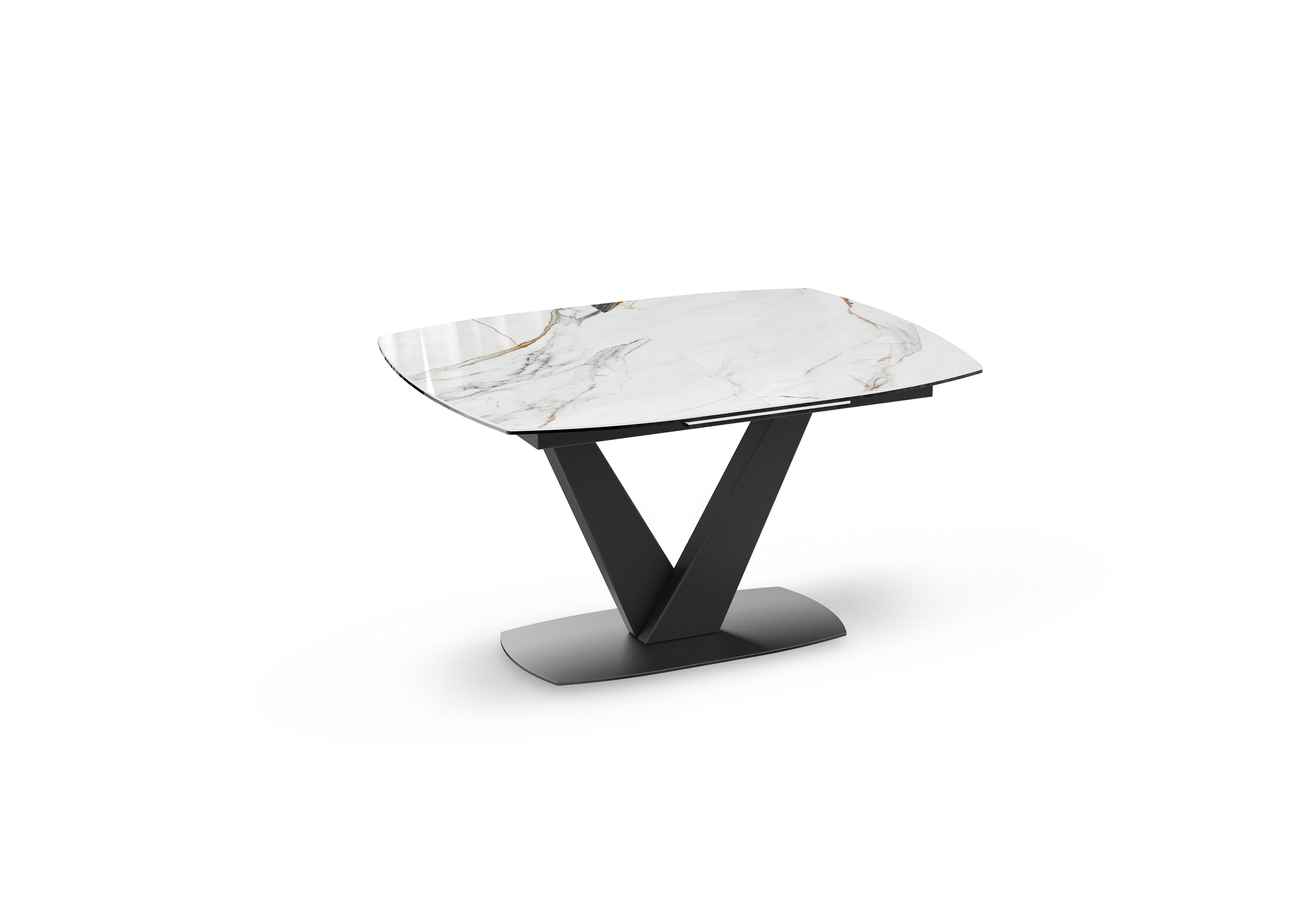 Julio Pop-up Extending Dining Table in Fiorentino Marble on Furniture Village