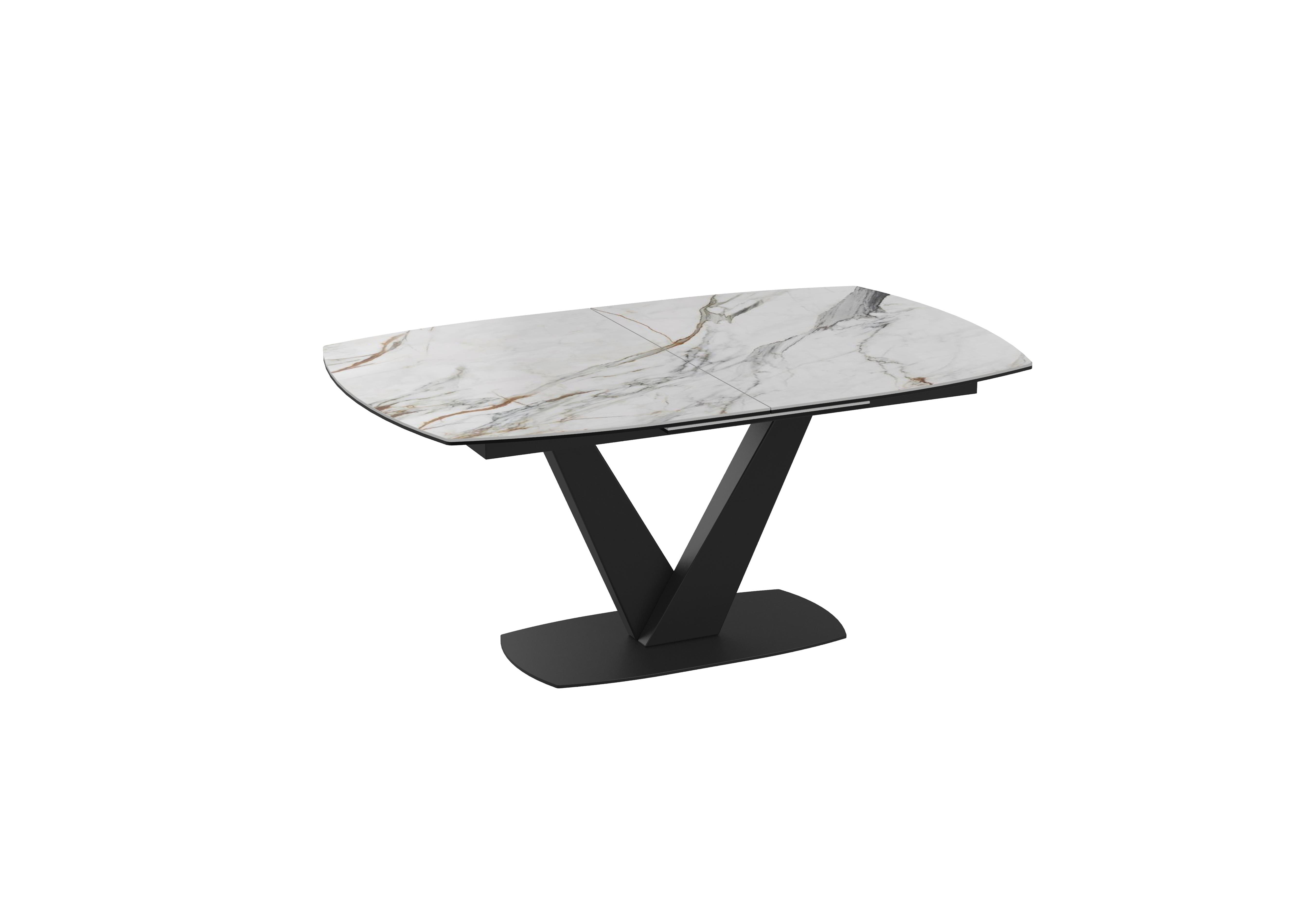Julio Pop-up Extending Dining Table in Fiorentio Marble on Furniture Village