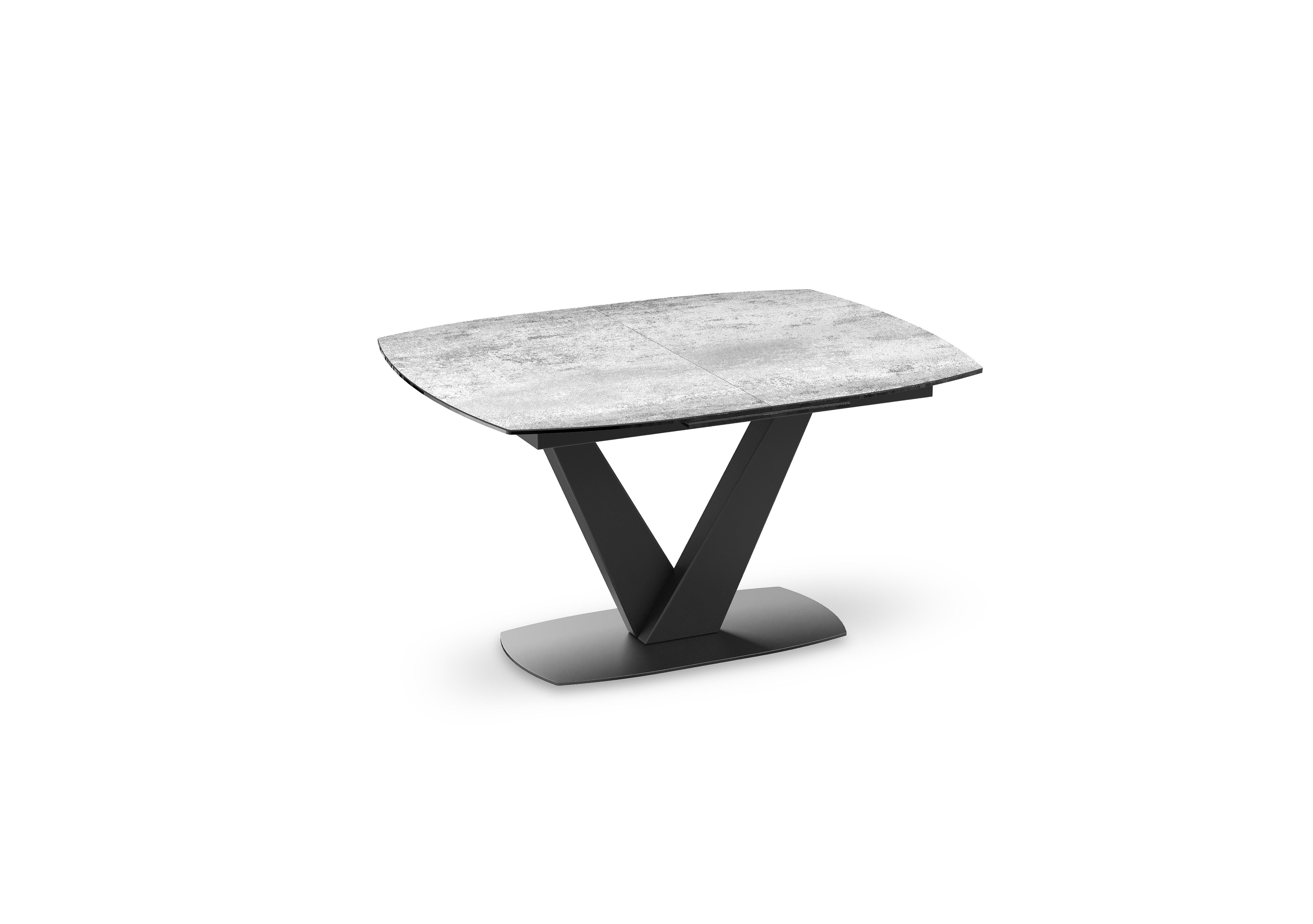 Julio Pop-up Extending Dining Table in Silver on Furniture Village