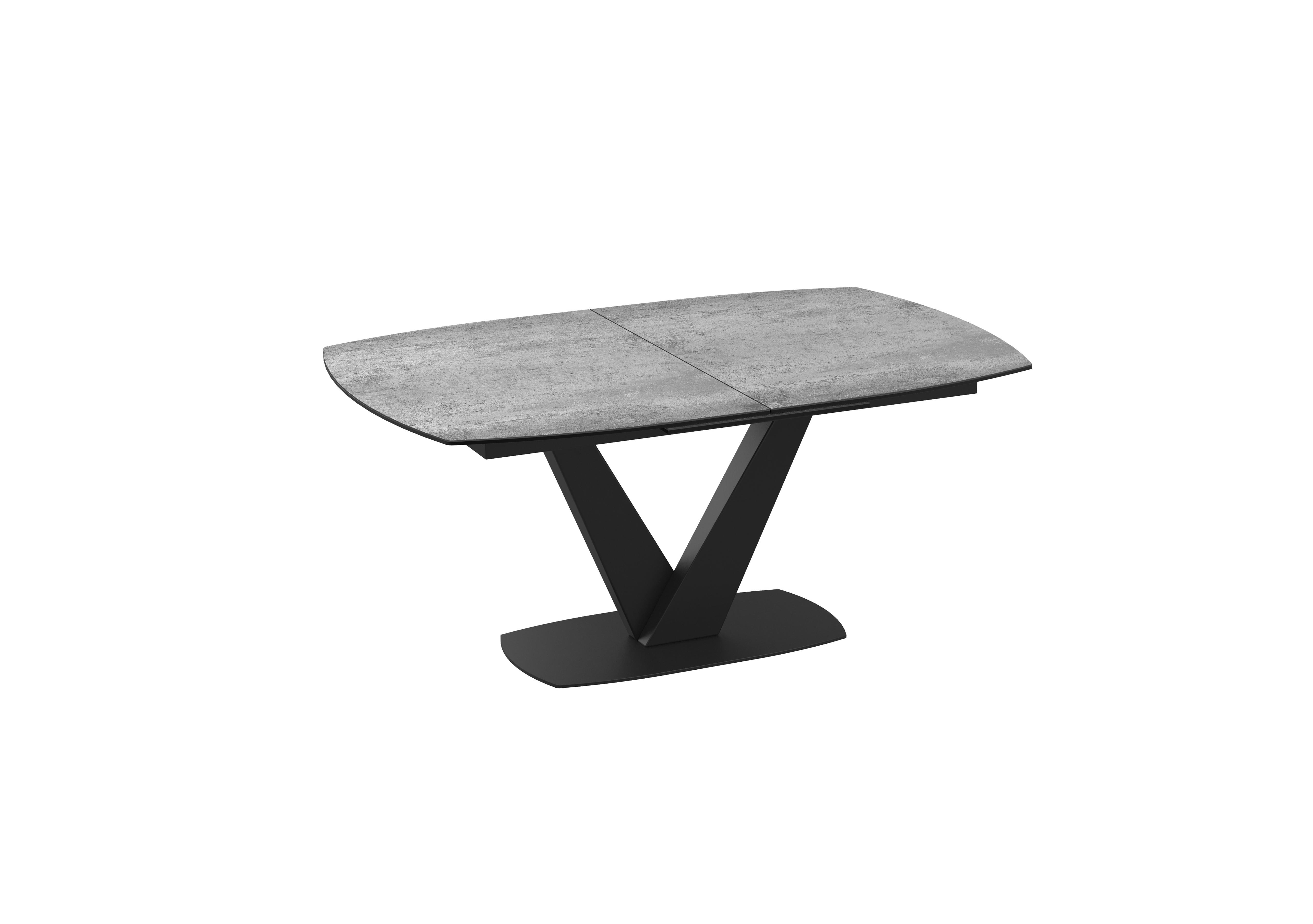 Julio Pop-up Extending Dining Table in Silver on Furniture Village