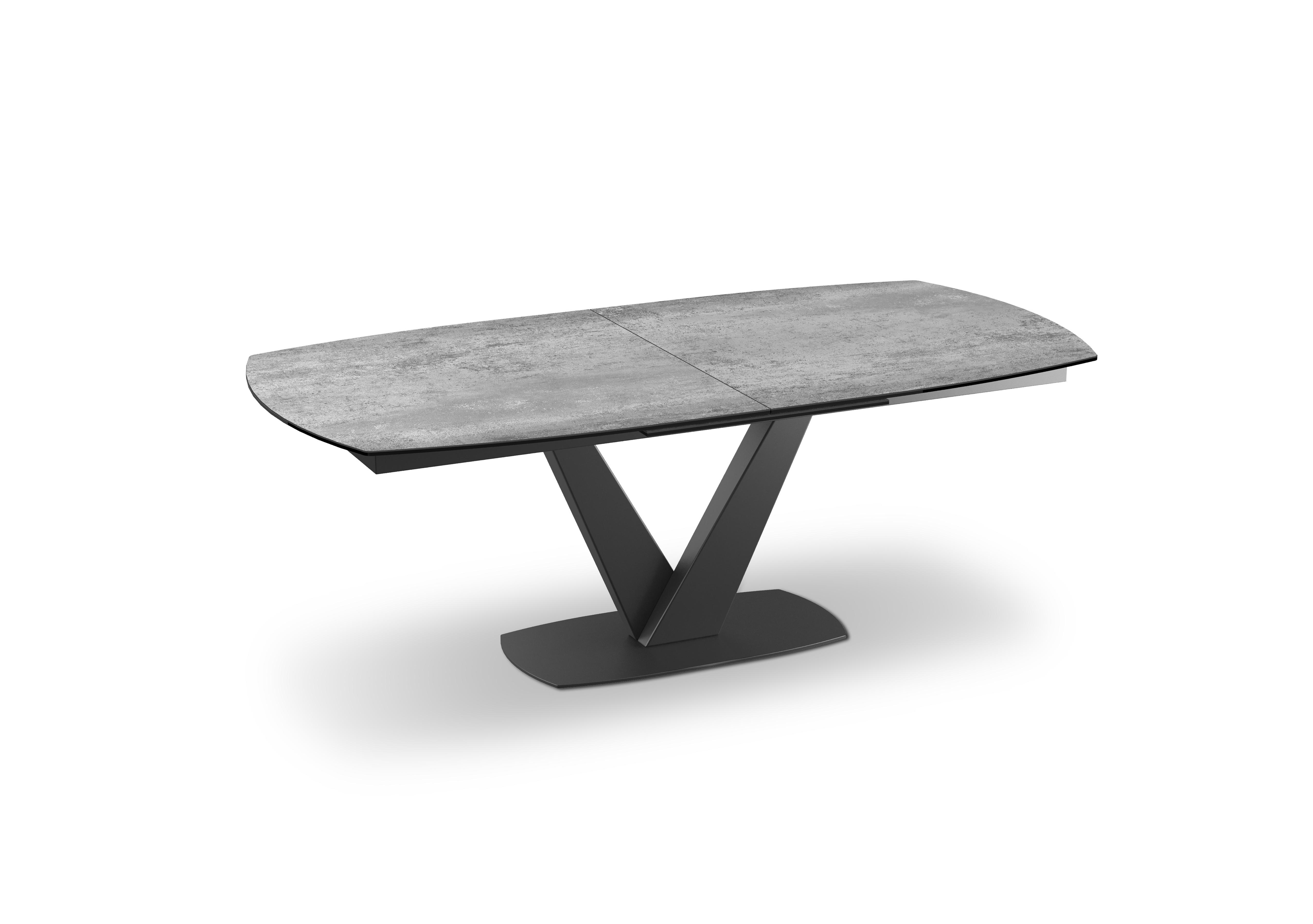 Julio Pop-up Extending Dining Table in Silver on Furniture Village