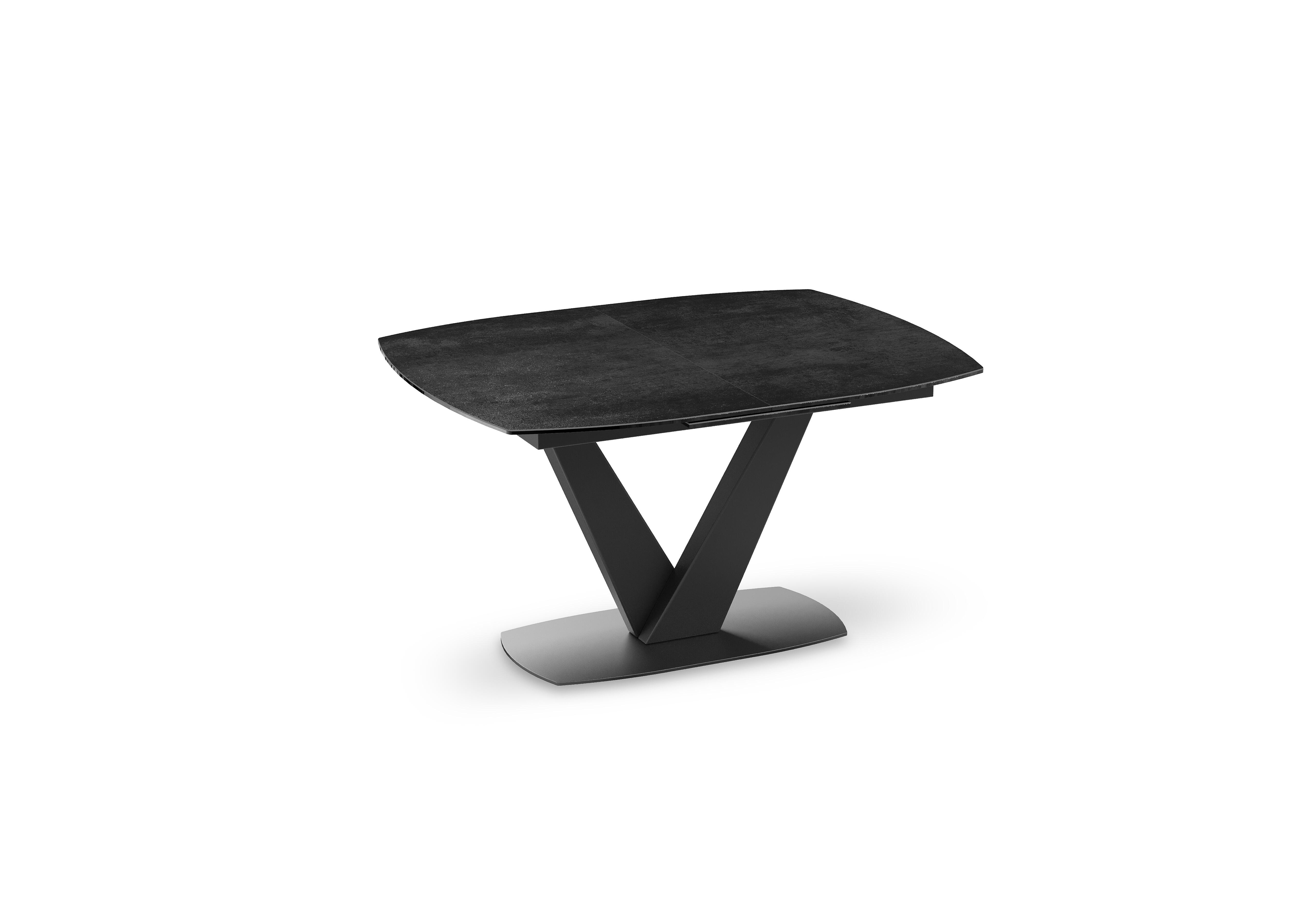 Julio Pop-up Extending Dining Table in Titanium on Furniture Village