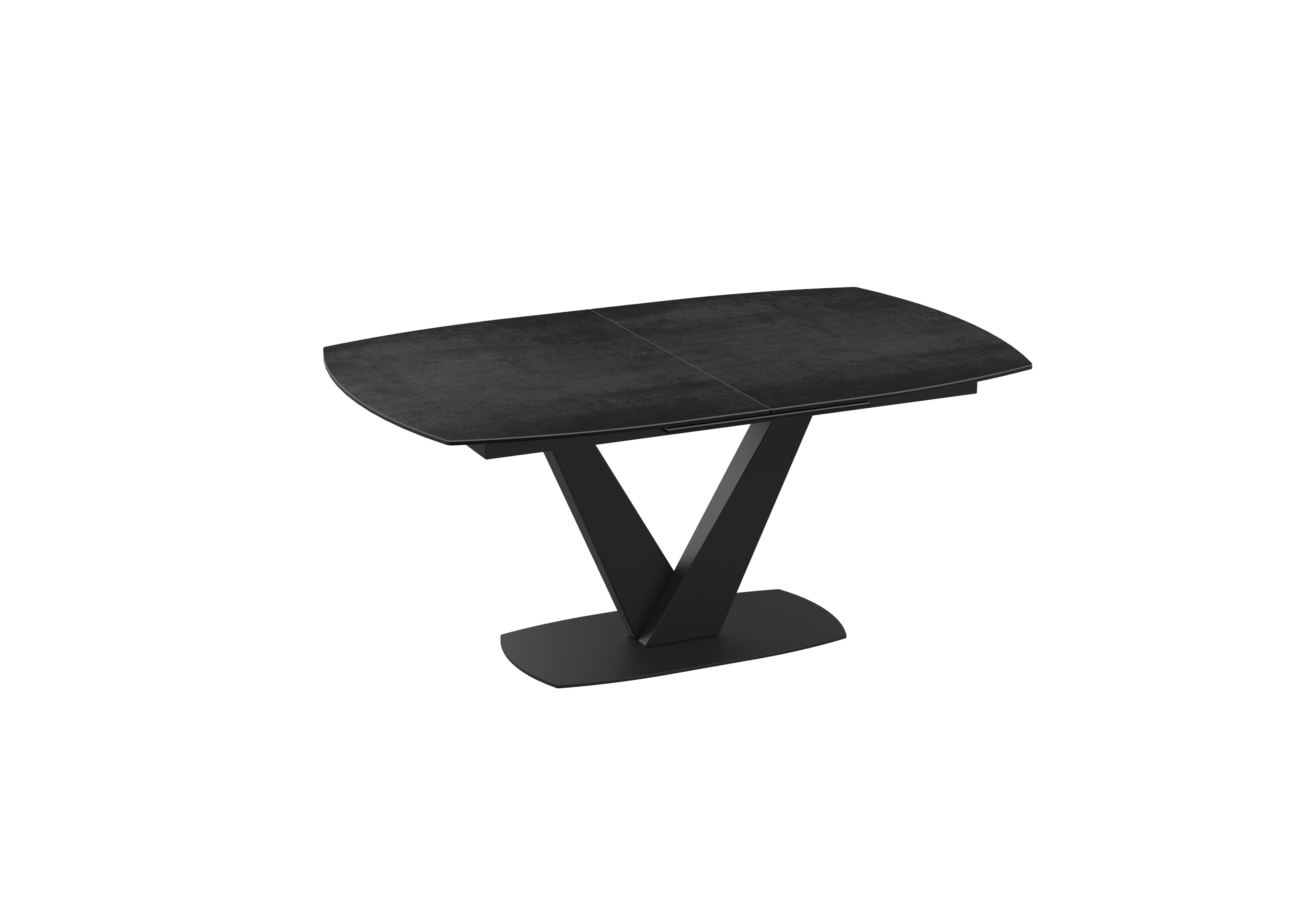 Julio Pop-up Extending Dining Table in Titanium on Furniture Village