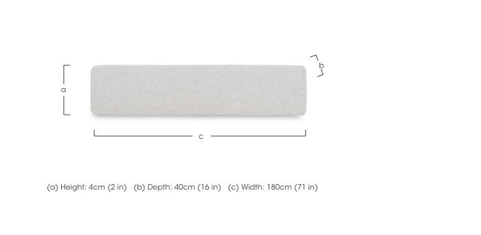 Augusta 180cm Dining Bench Pad in  on Furniture Village