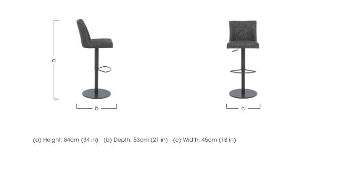 Earth Swivel Bar Stool in  on Furniture Village