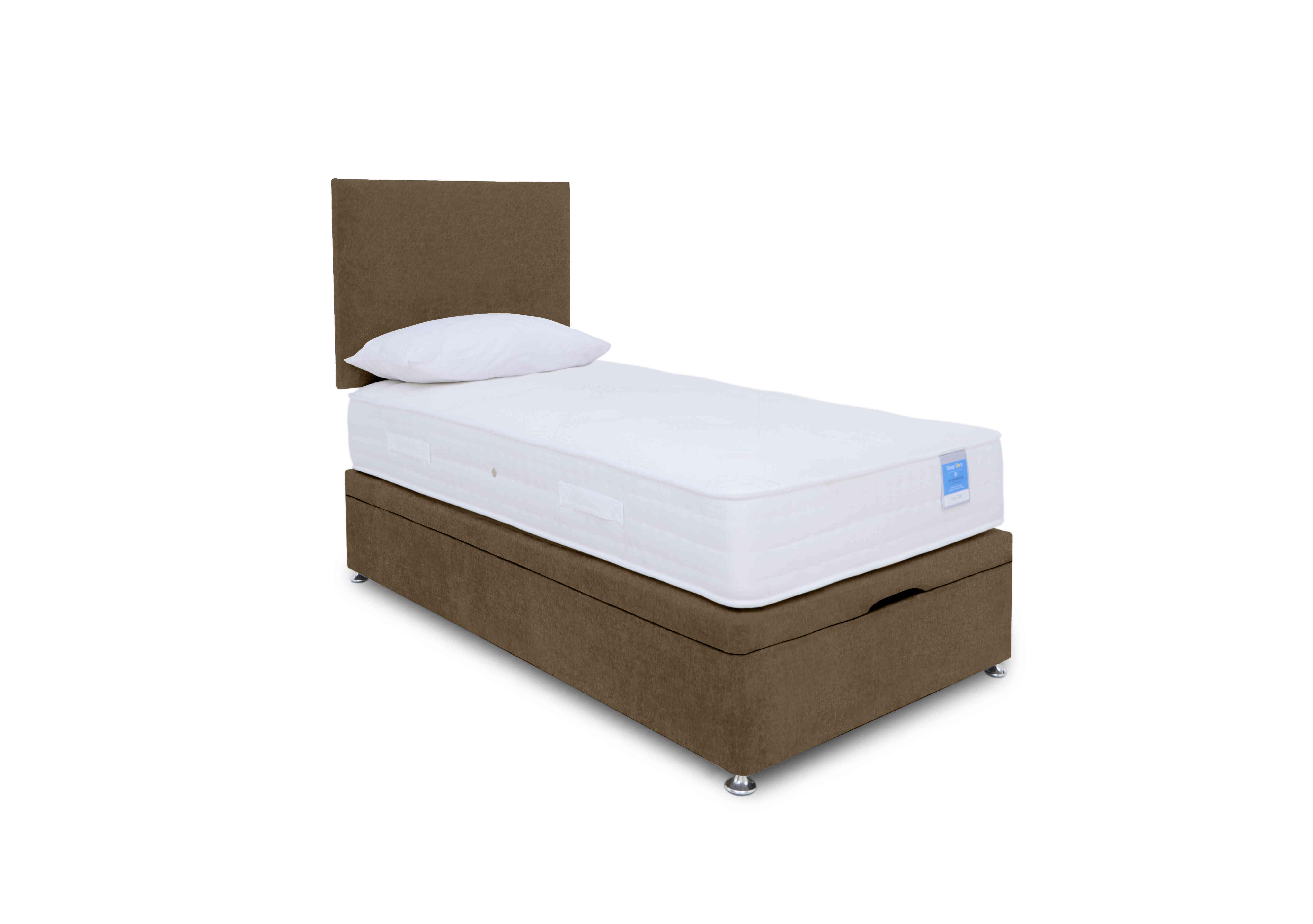 Ergosense Manual End Ottoman Divan Set in Milan Mocha on Furniture Village