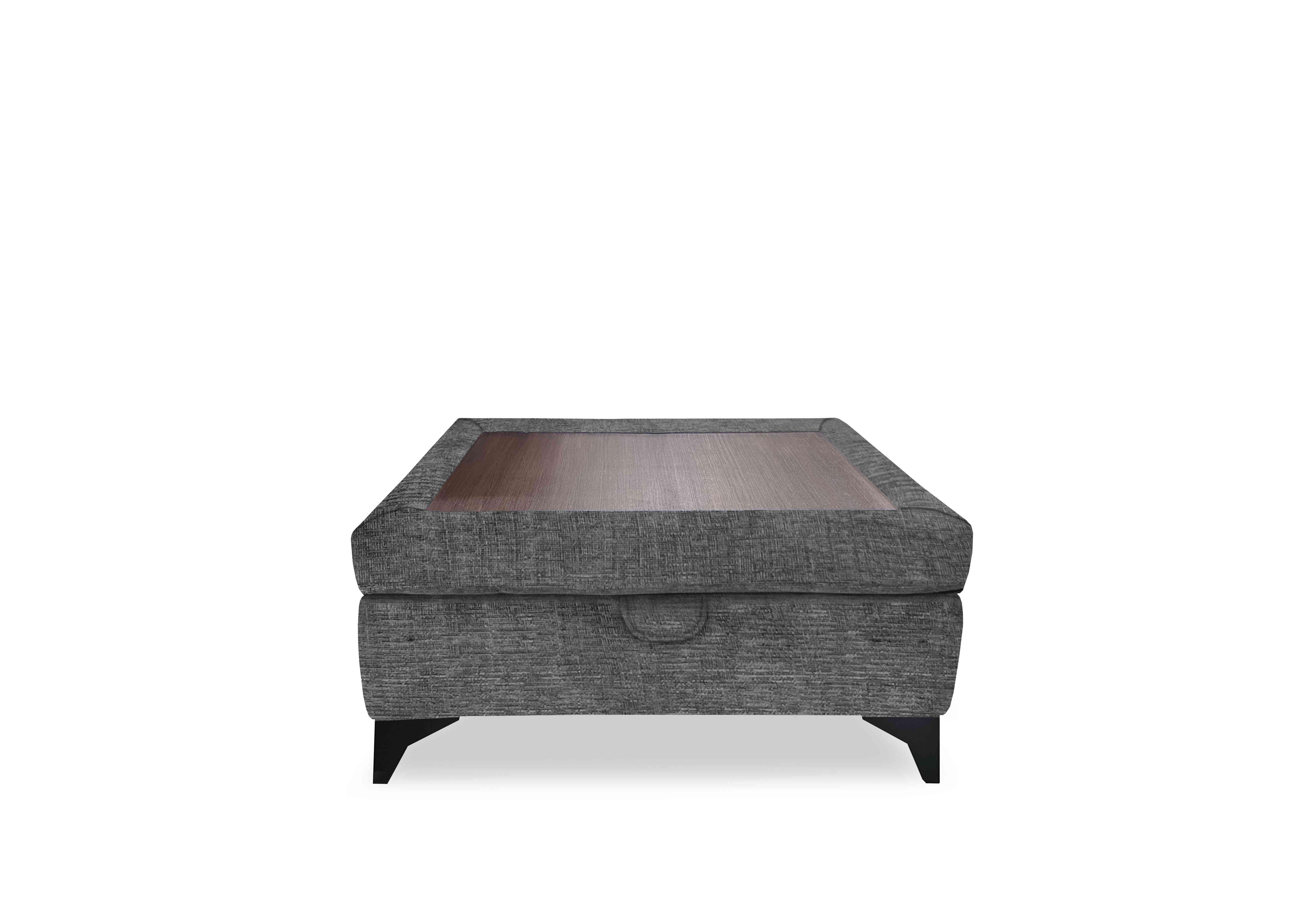 Horizon Coffee Table Storage Stool in Polaris Grey We on Furniture Village