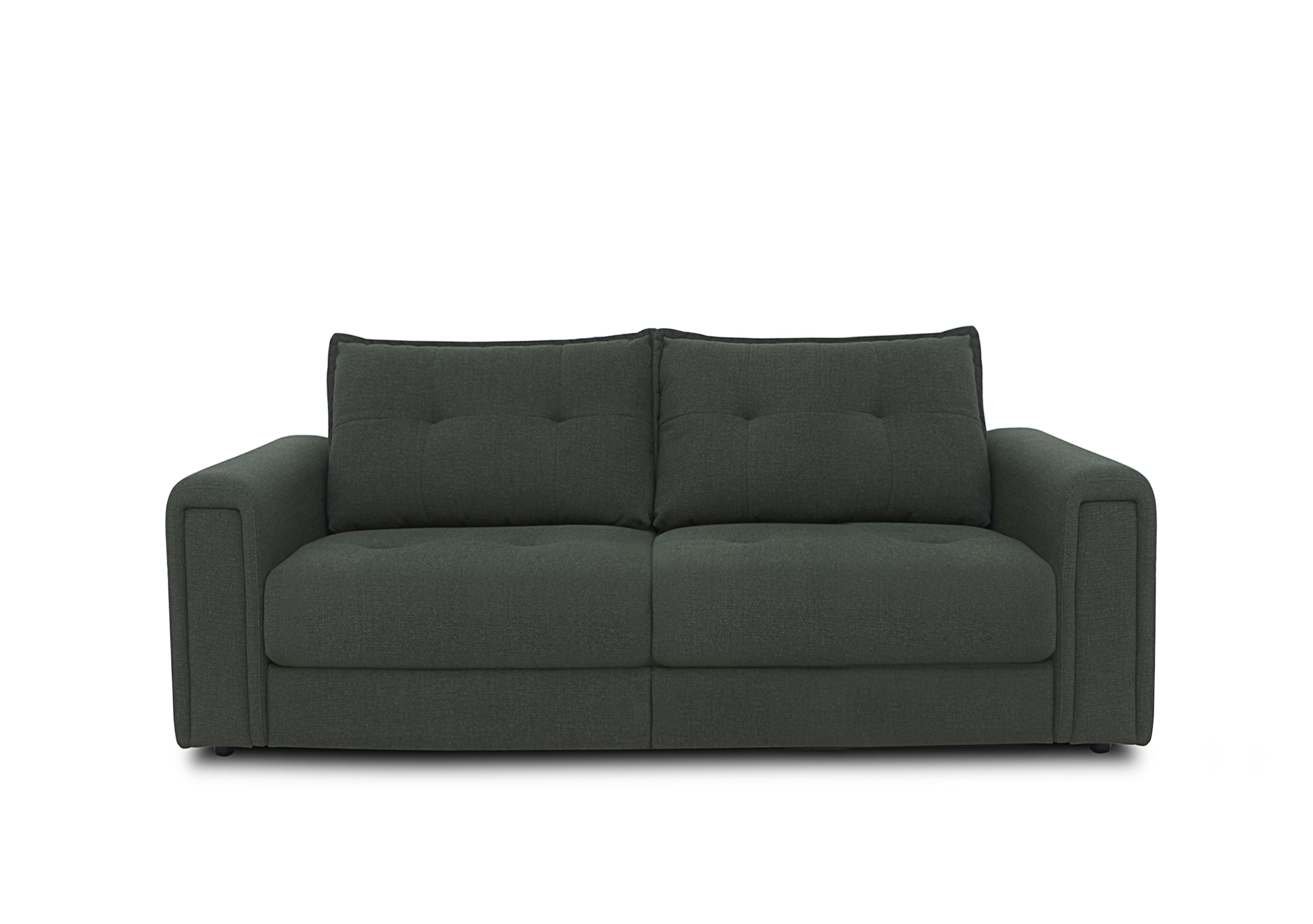 Boutique Goliath 3 Seater Fabric Sofa with Storage Drawers in Oxford 94019 Moss Green on Furniture Village