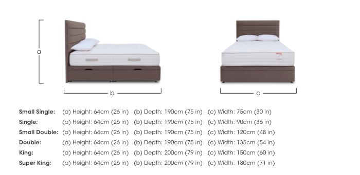 Copper 2000 Manual Side Ottoman Divan Set in  on Furniture Village