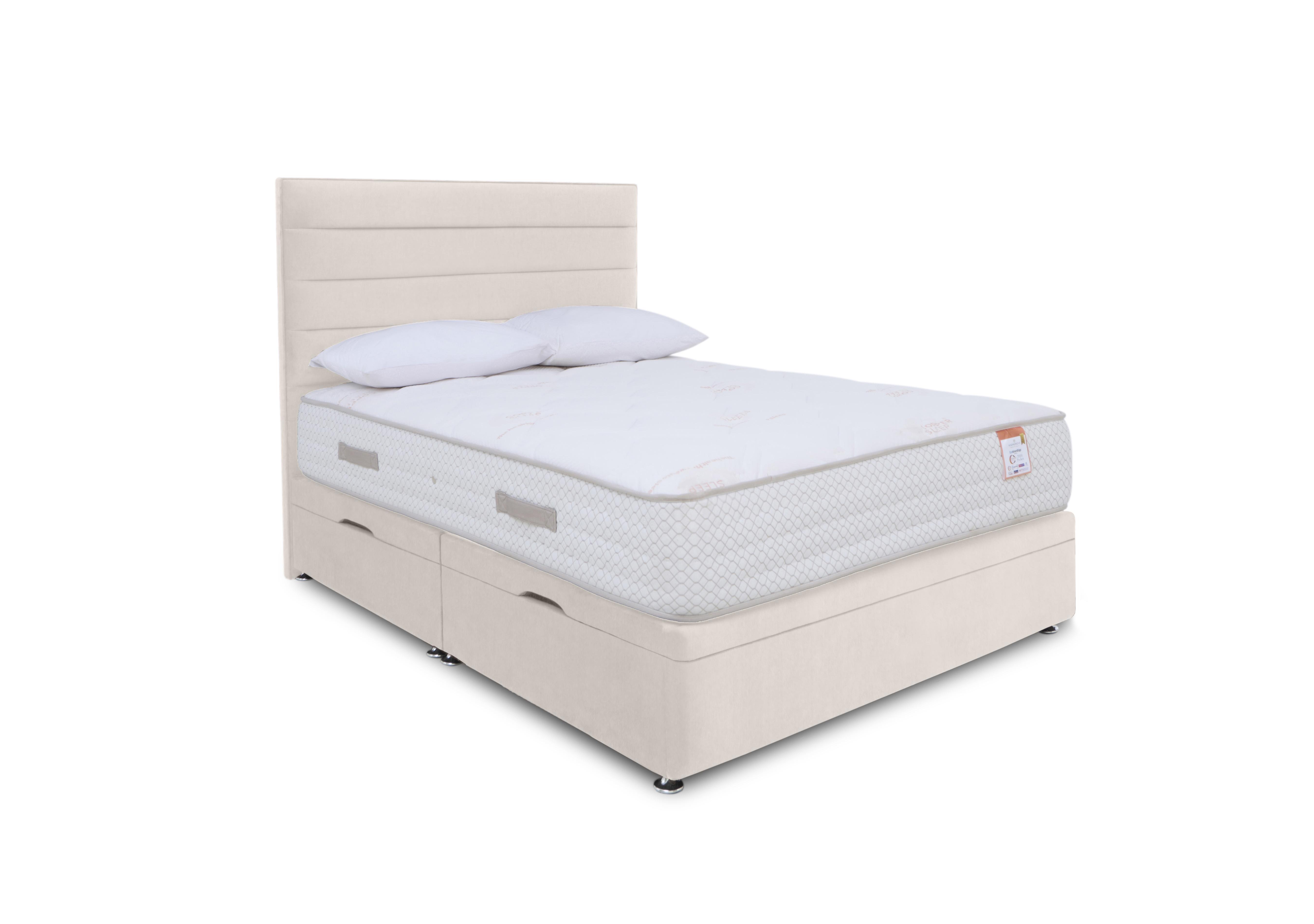 Copper 2000 Manual Side Ottoman Divan Set in Plain Opal on Furniture Village