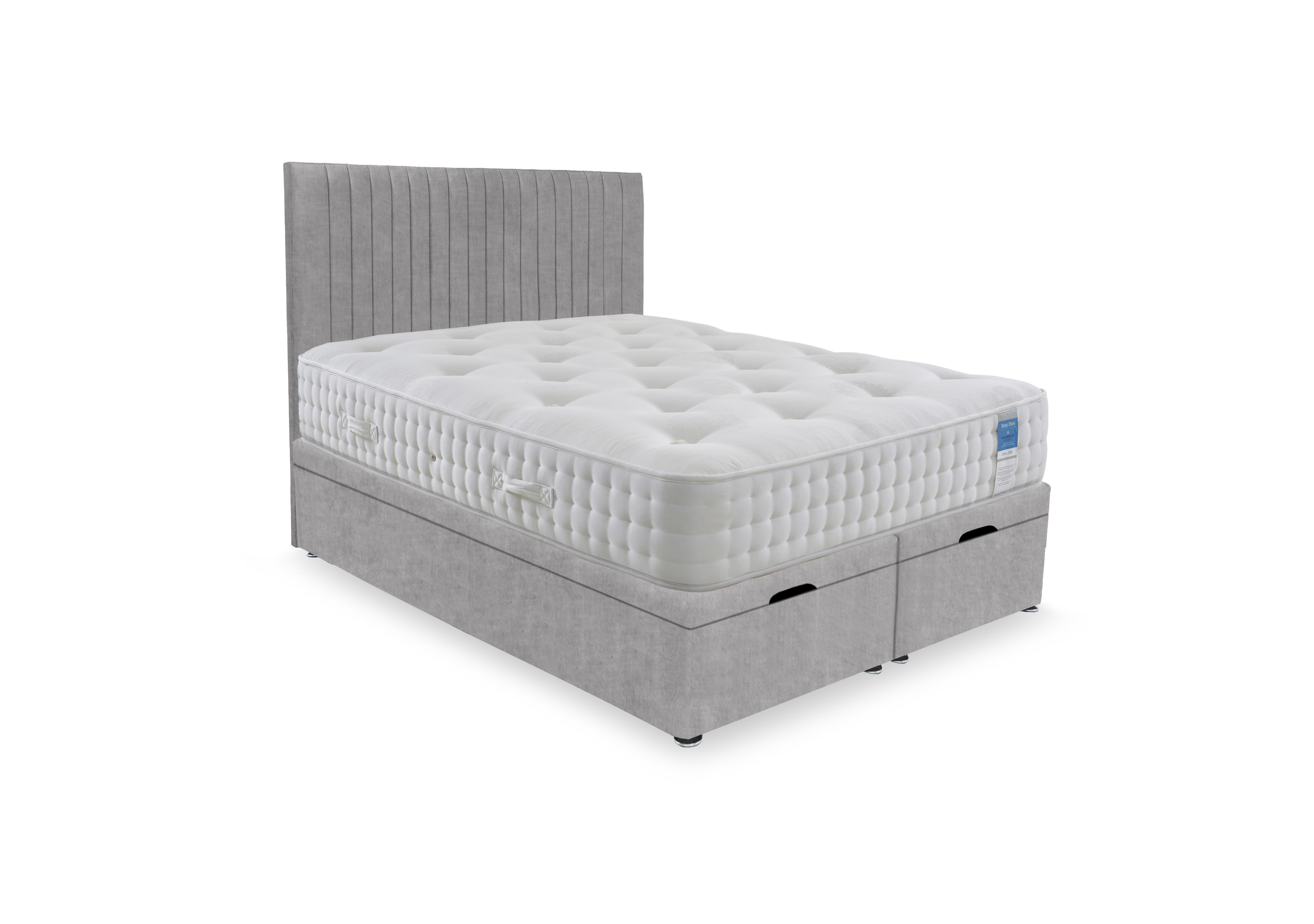 Ortho 2000 Manual End Ottoman Divan Set in Lace Dolphin on Furniture Village