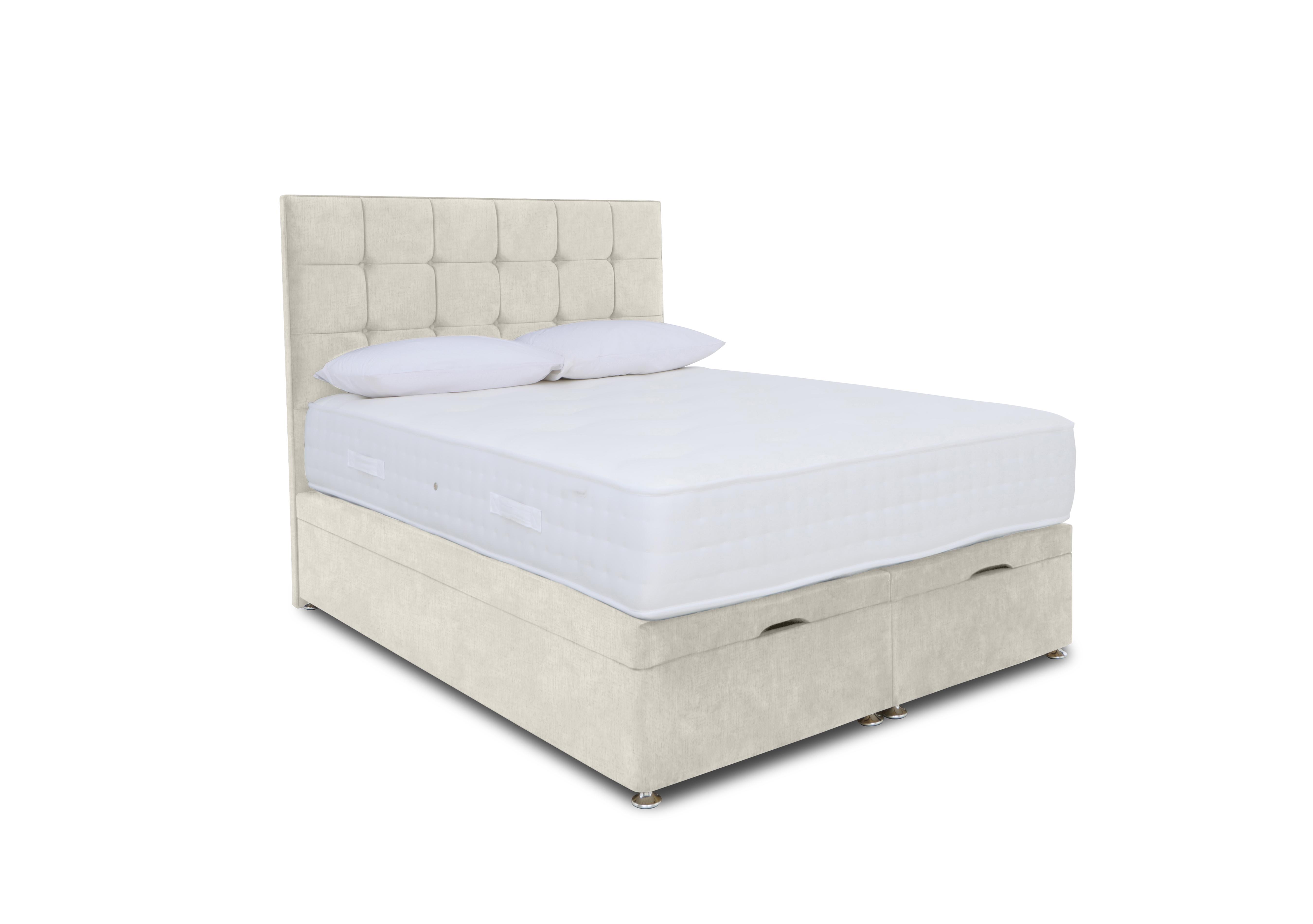 Ortho 2000 Manual End Ottoman Divan Set in Lace Ivory on Furniture Village