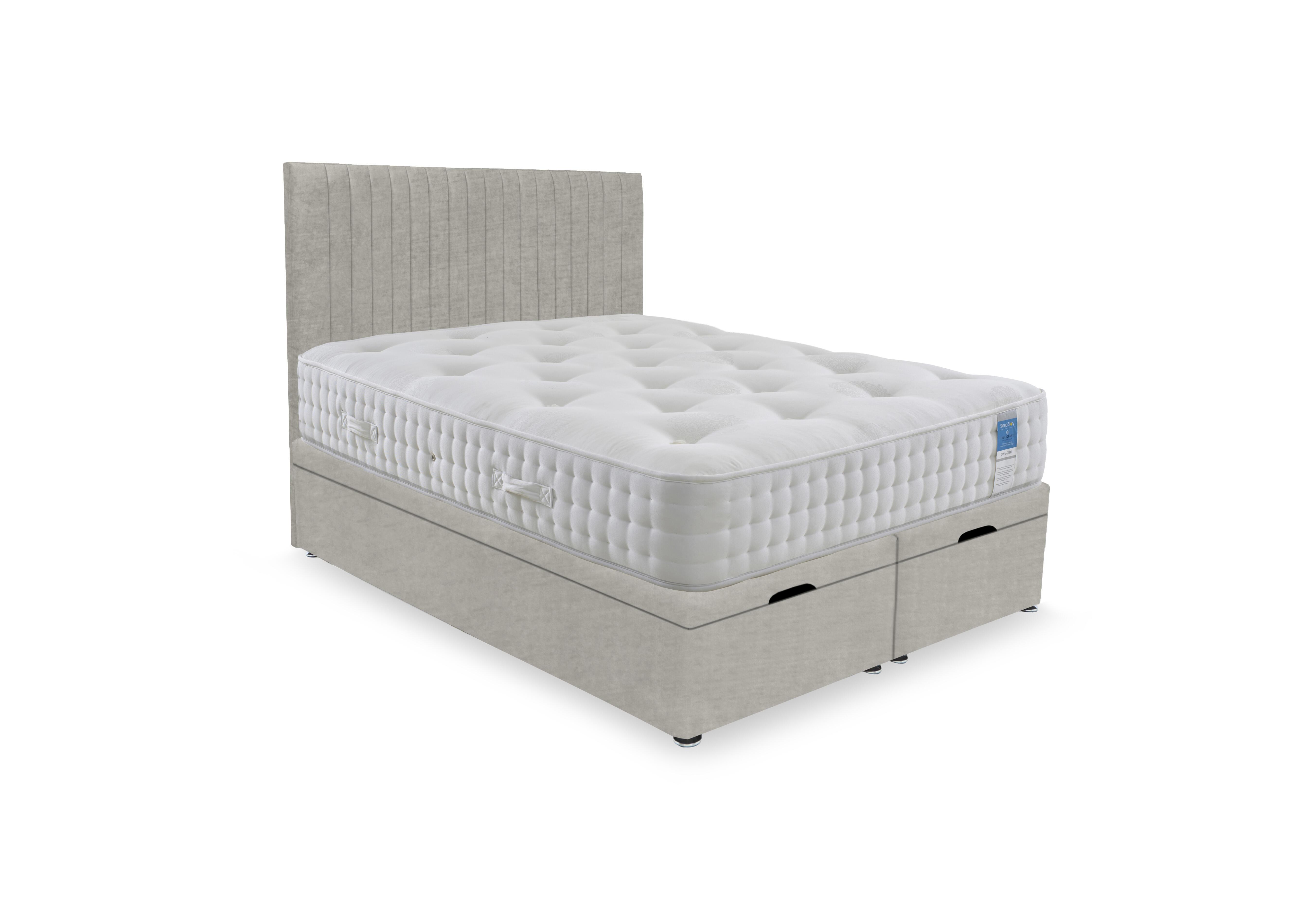 Ortho 2000 Manual End Ottoman Divan Set in Milan Stone on Furniture Village